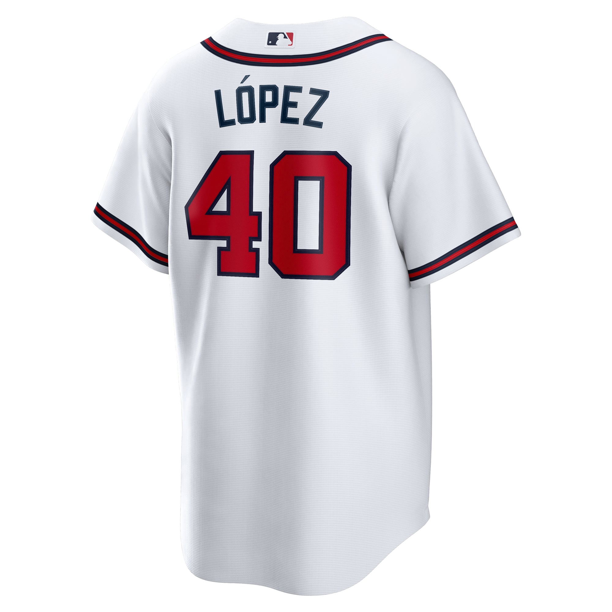 Reynaldo Lopez Atlanta Braves Home Jersey - White - Image 4