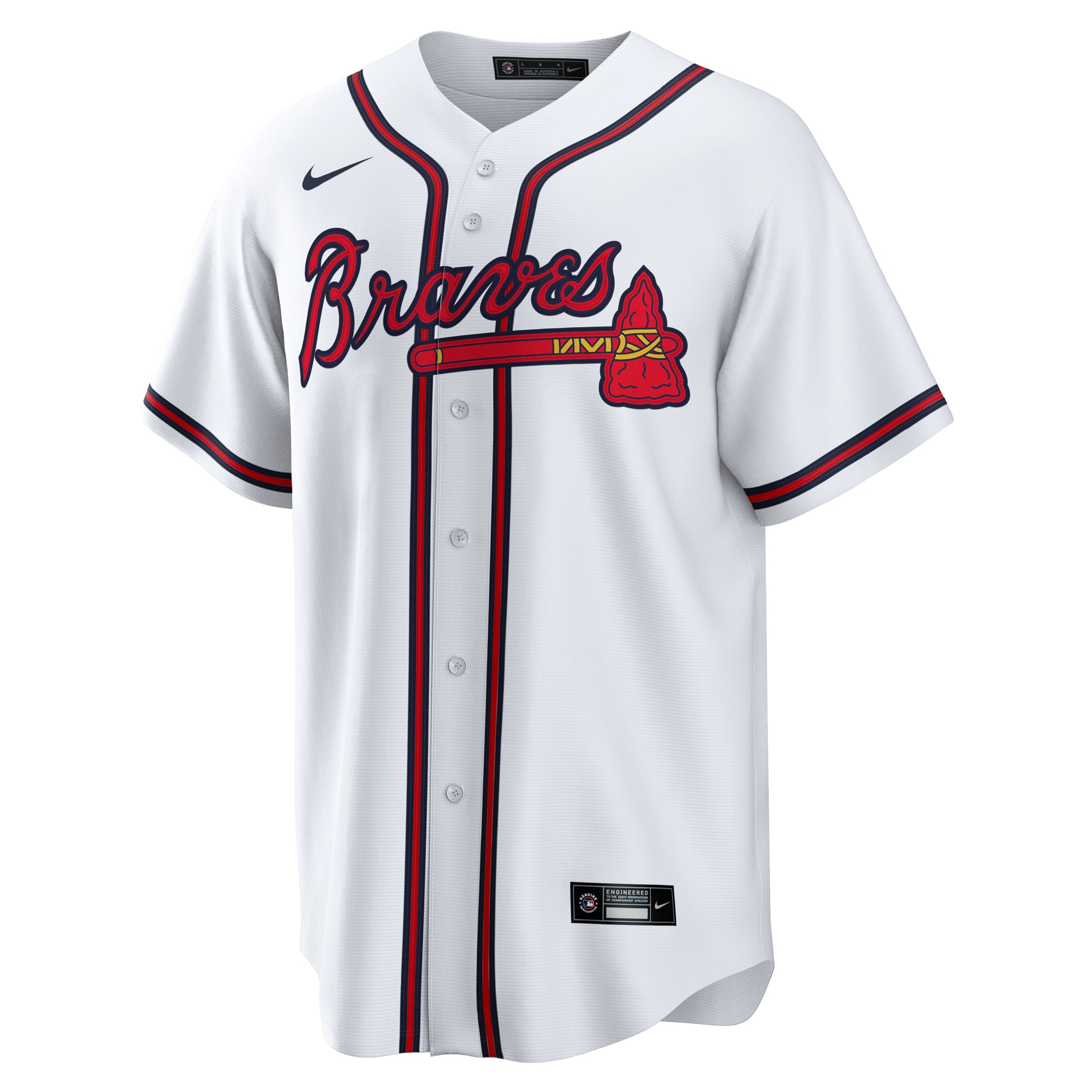 Reynaldo Lopez Atlanta Braves Home Jersey - White - Image 3