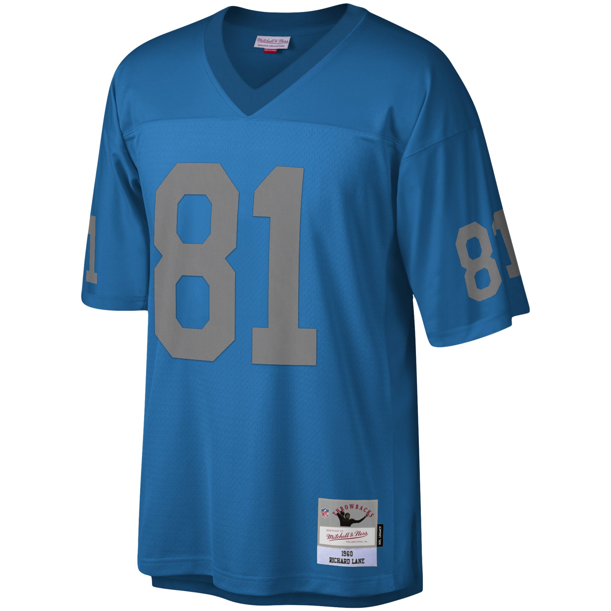 Richard Lane Detroit Lions Legacy Jersey - Blue - Image 3