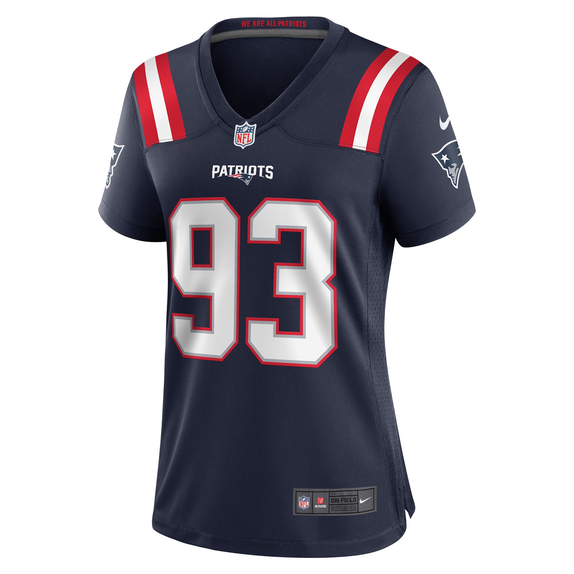 Richard Seymour New England Patriots Women's Retired Player Game Jersey - Navy - Image 3