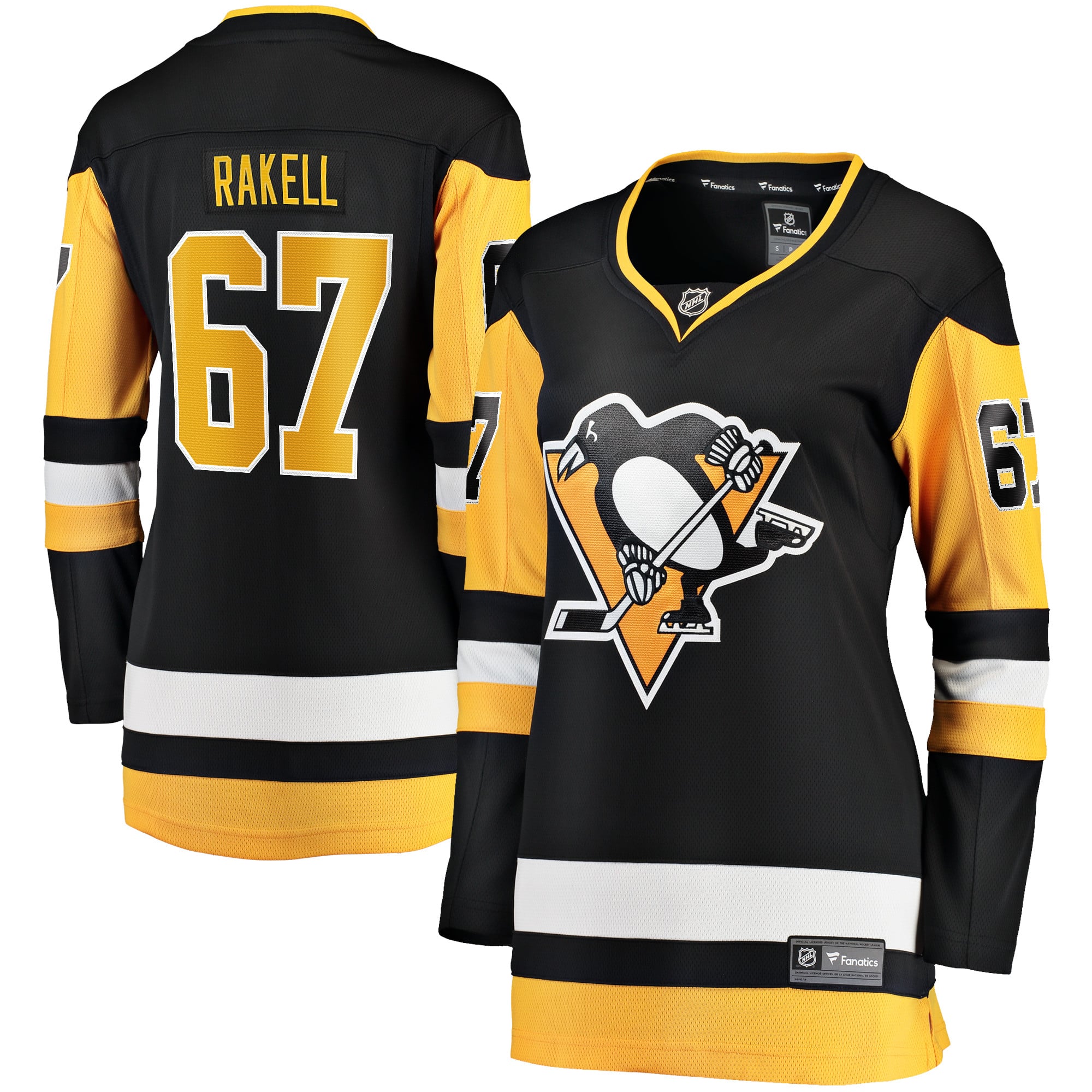 Rickard Rakell Pittsburgh Penguins Women's Home Breakaway Player Jersey - Black - Image 2