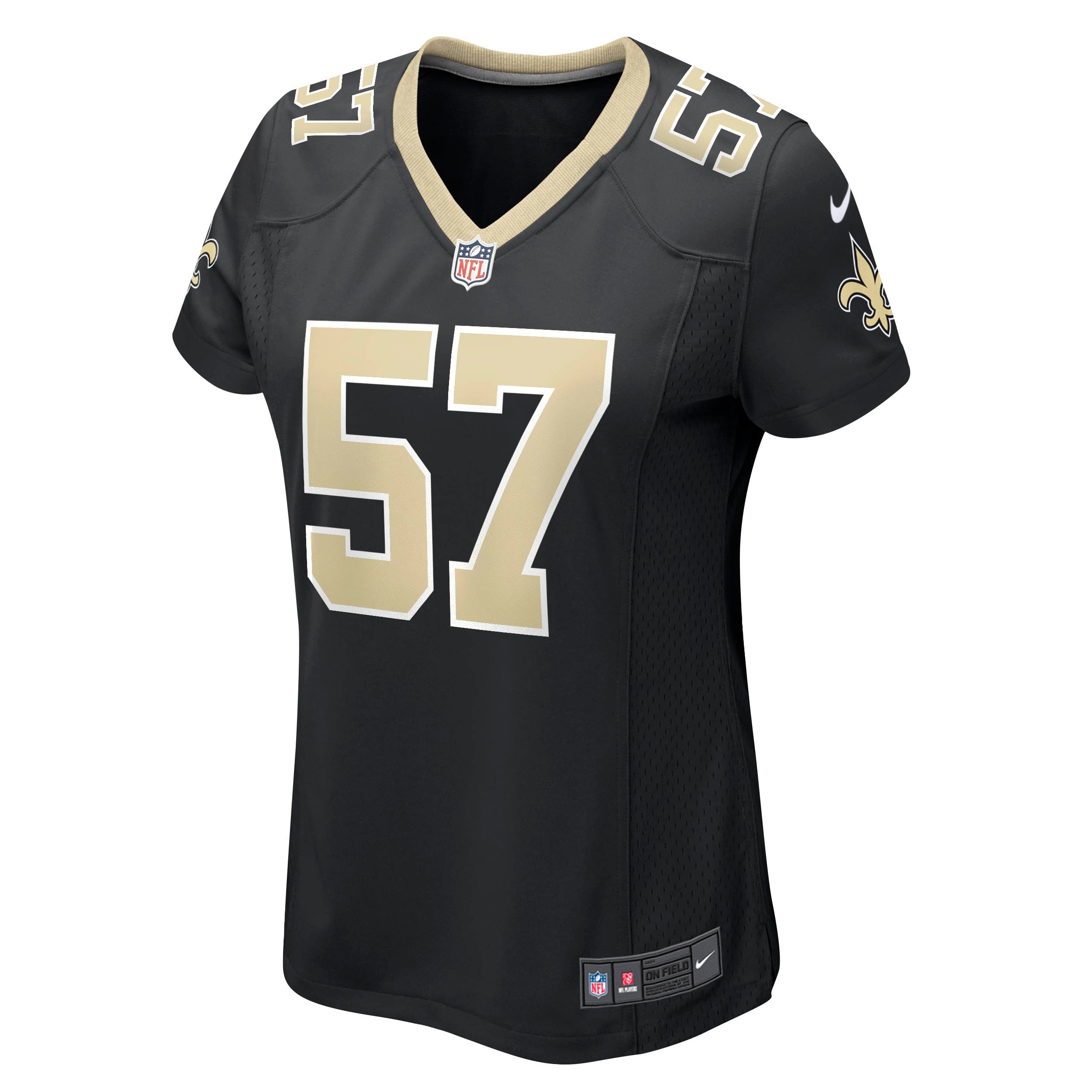 Rickey Jackson New Orleans Saints Women's Retired Player Jersey - Black - Image 3