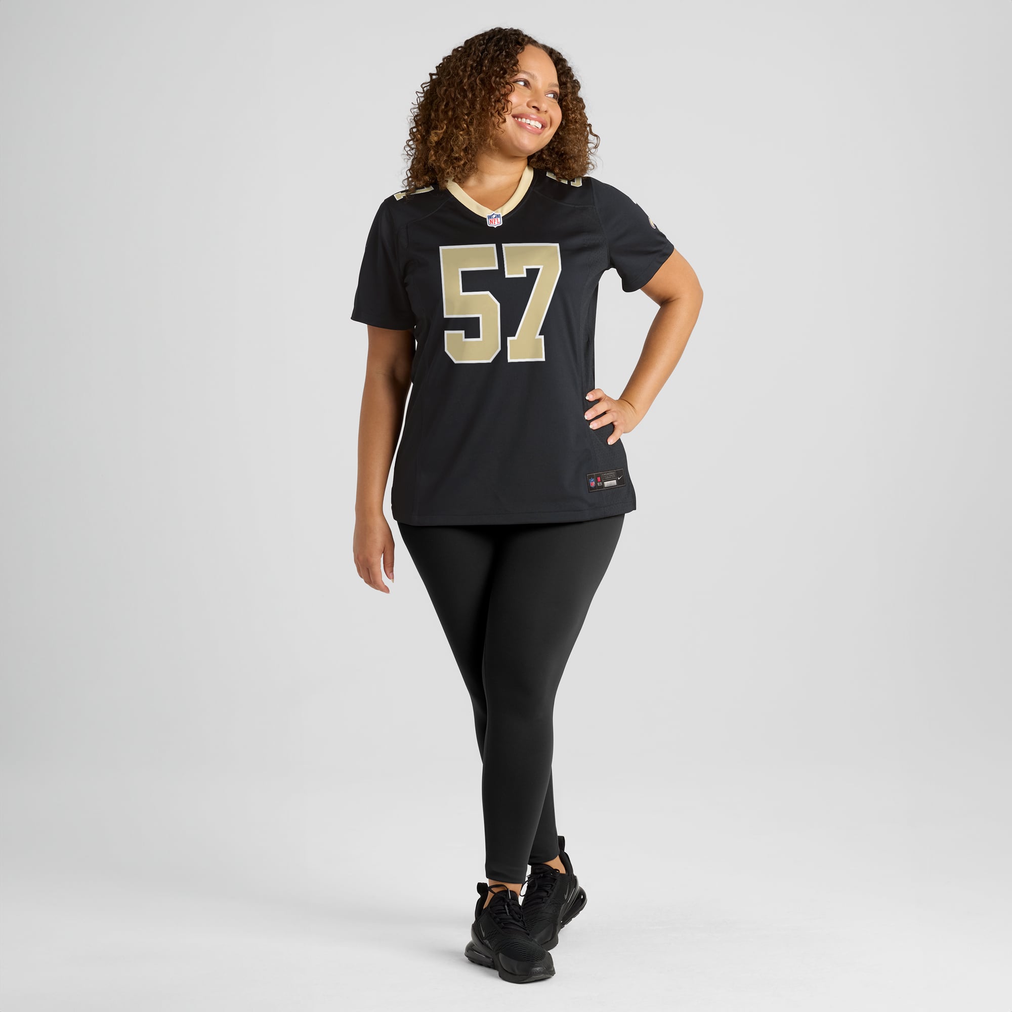 Rickey Jackson New Orleans Saints Women's Retired Player Jersey - Black - Image 7