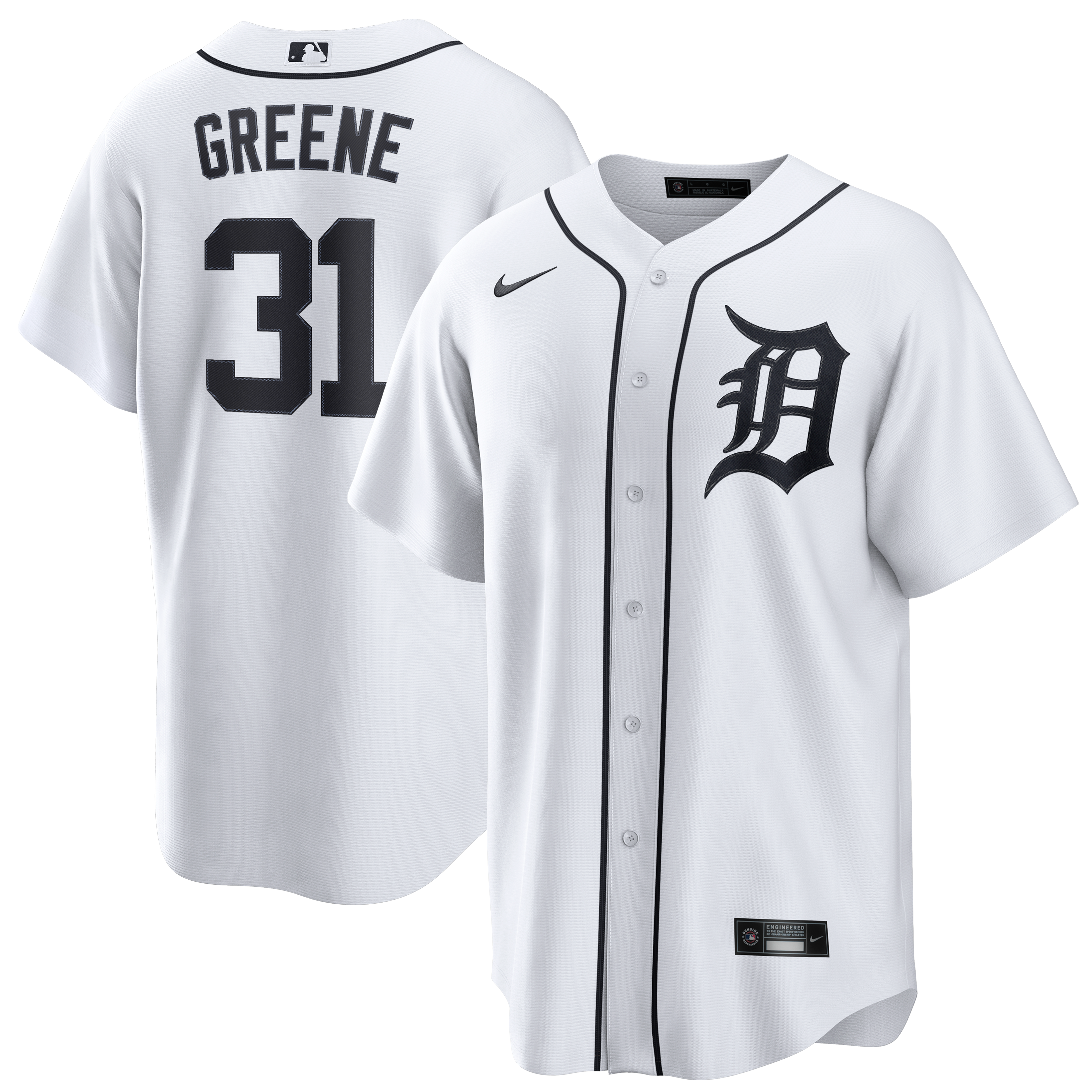 Riley Greene Detroit Tigers Home Jersey - White