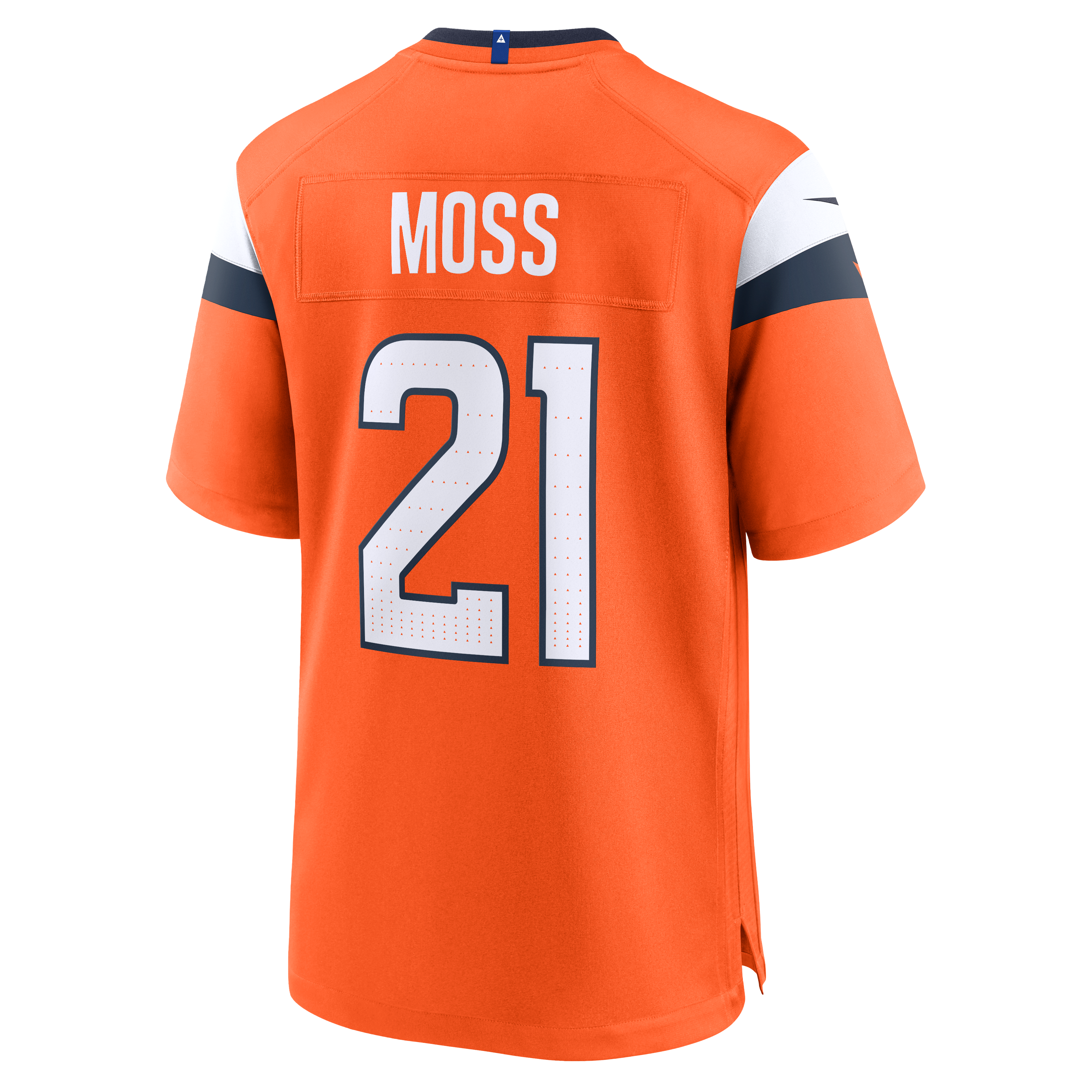 Riley Moss Denver Broncos Team Game Jersey - Orange - Image 4