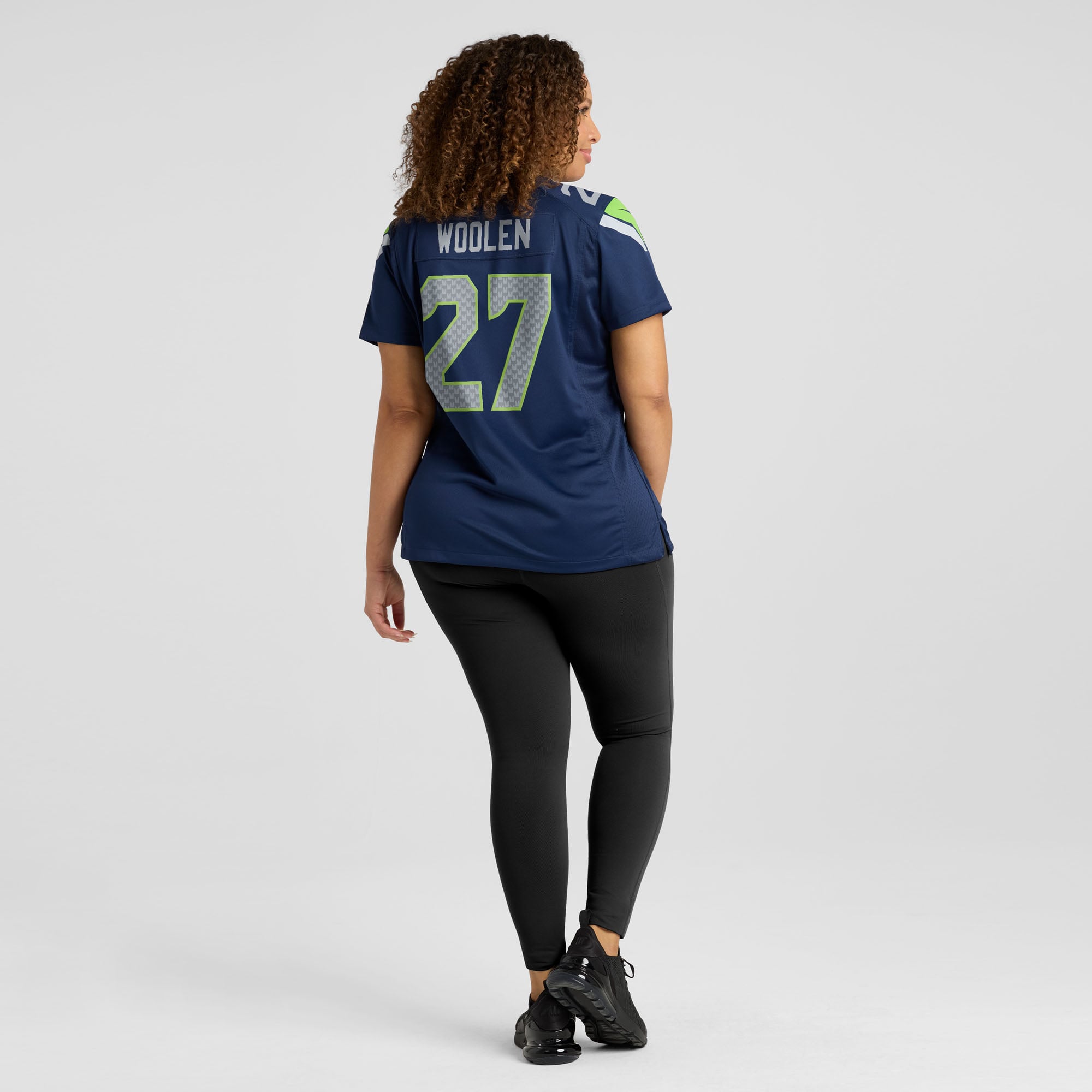 Riq Woolen Seattle Seahawks Women's Team Game Jersey - College Navy - Image 8
