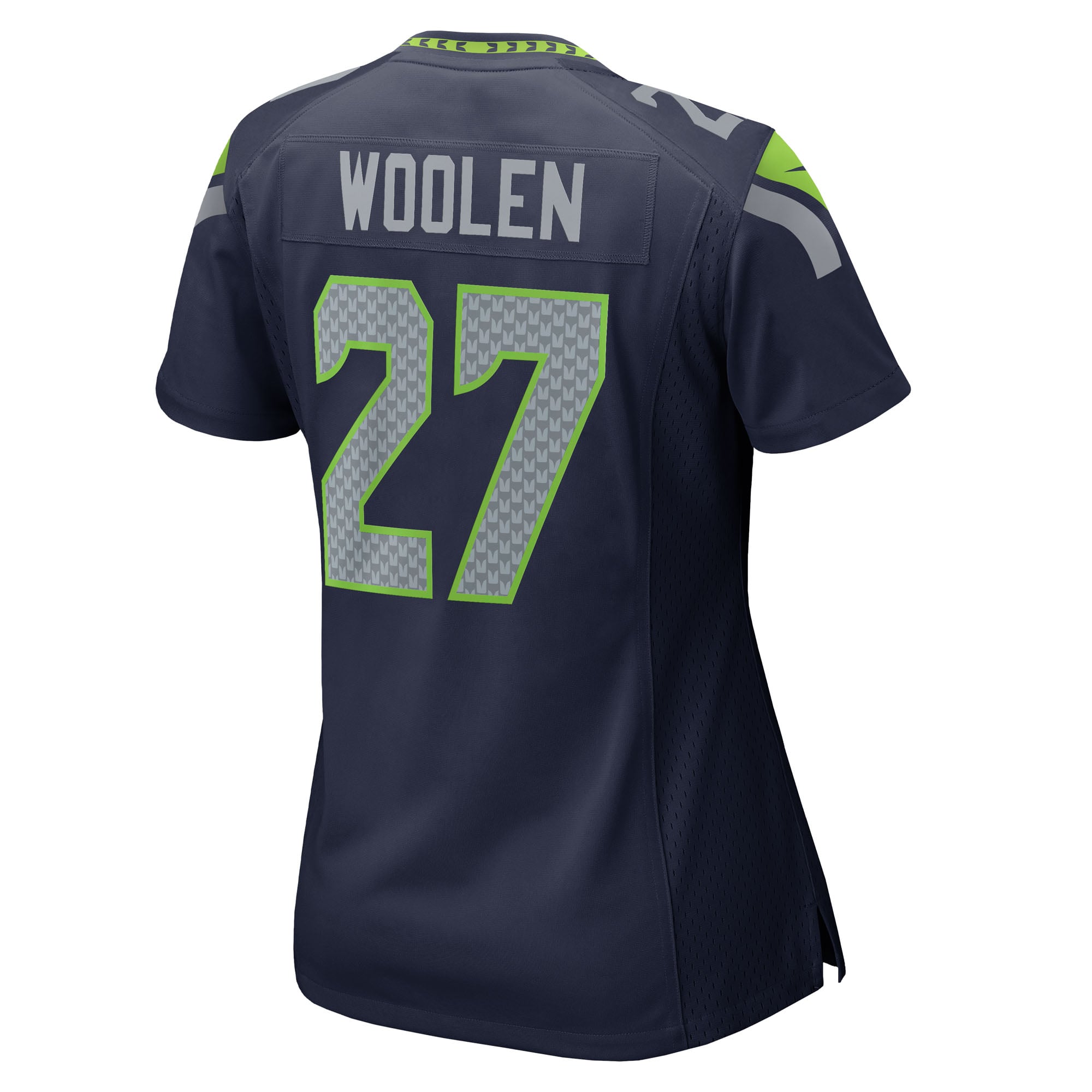 Riq Woolen Seattle Seahawks Women's Team Game Jersey - College Navy - Image 4