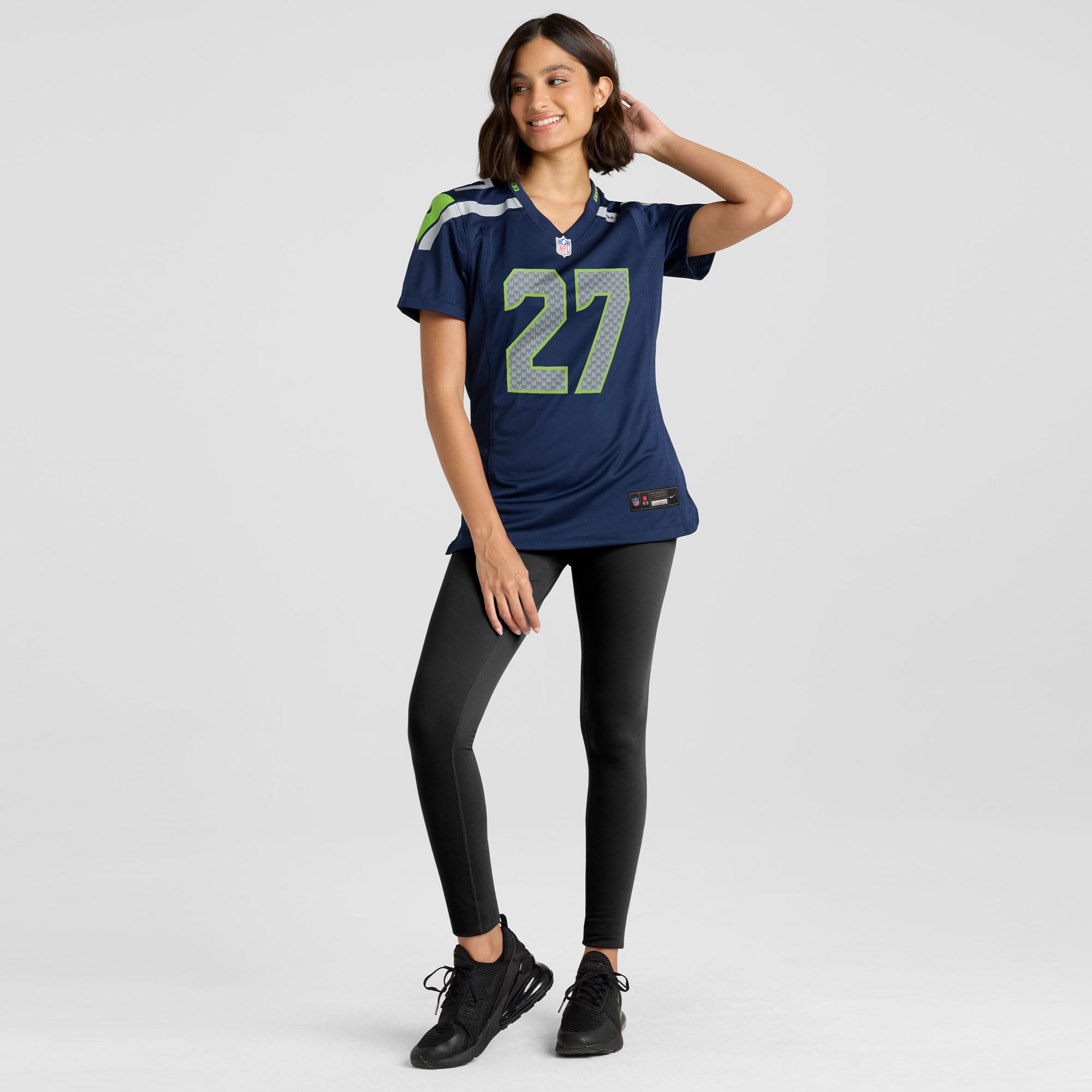 Riq Woolen Seattle Seahawks Women's Team Game Jersey - College Navy - Image 5