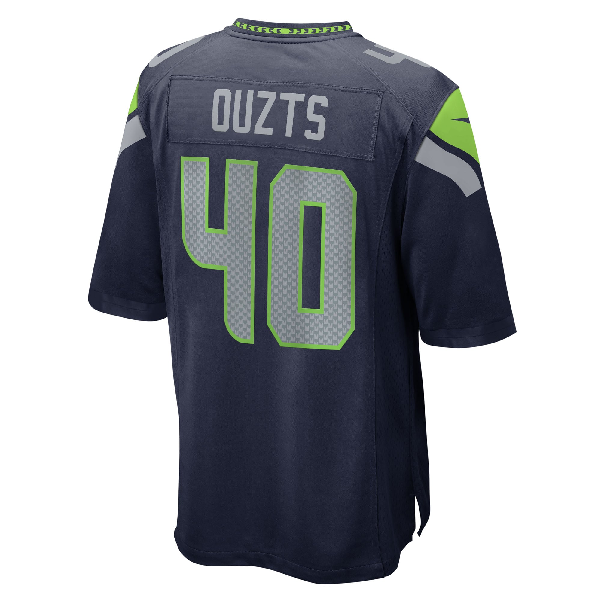 Robbie Ouzts Seattle Seahawks Team Game Jersey - College Navy - Image 4