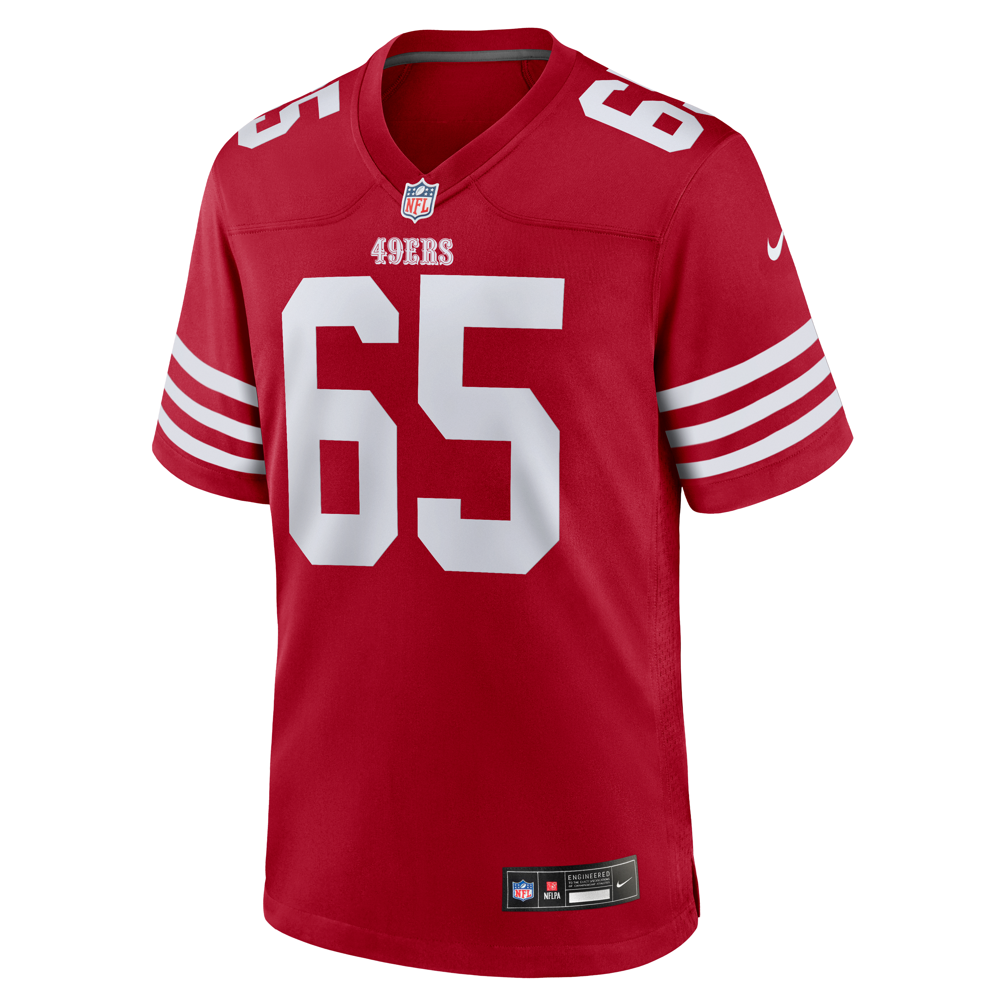Robert Jones San Francisco 49ers Team Game Jersey - Scarlet - Image 3