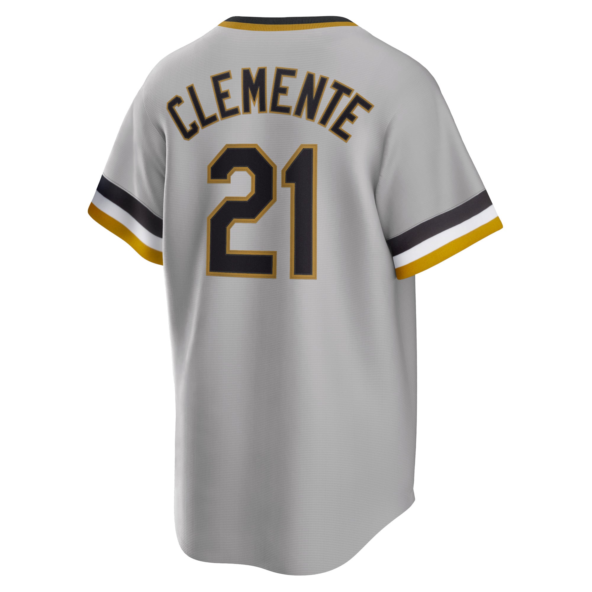 Roberto Clemente Pittsburgh Pirates Road Cooperstown Collection Player Jersey - Gray - Image 4