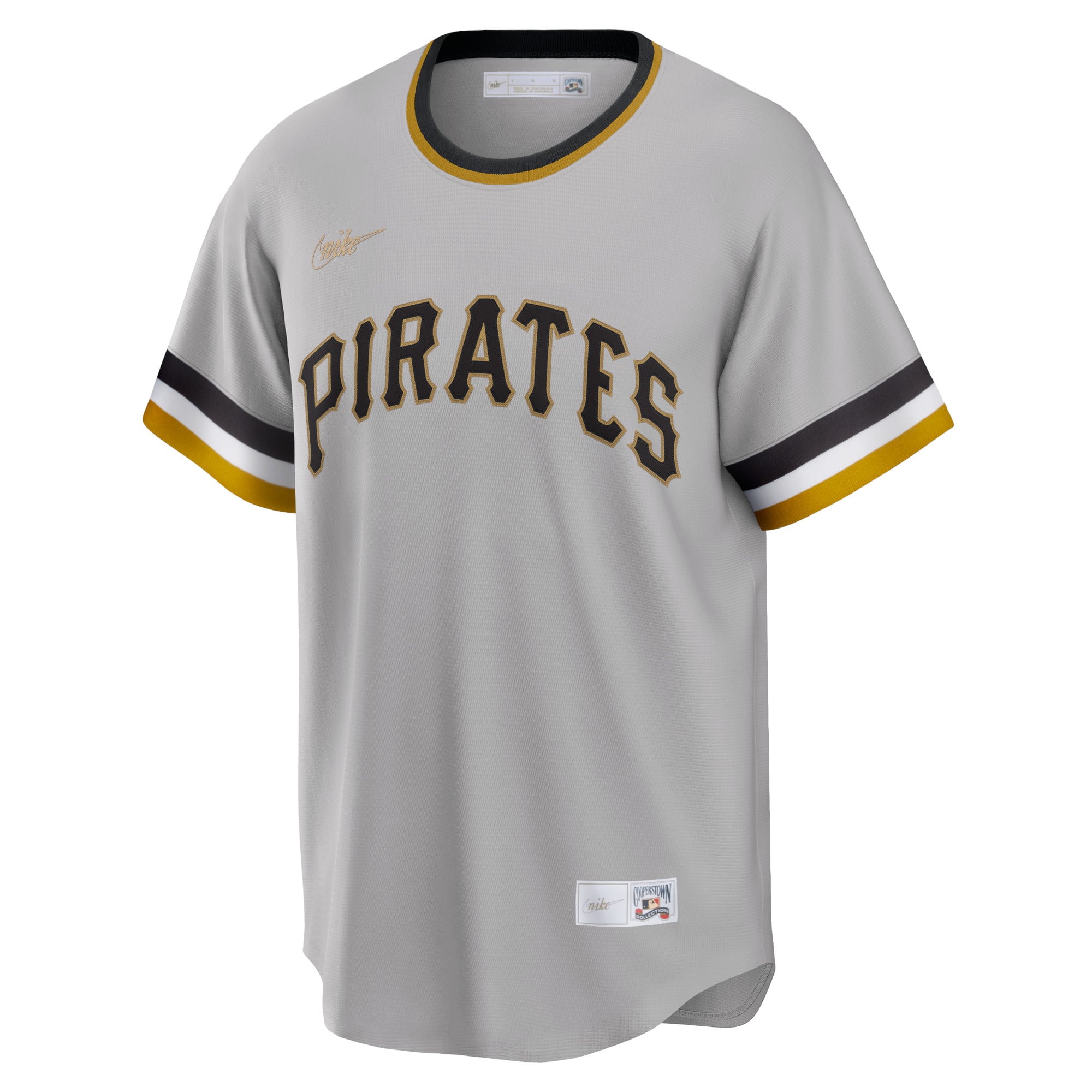 Roberto Clemente Pittsburgh Pirates Road Cooperstown Collection Player Jersey - Gray - Image 3