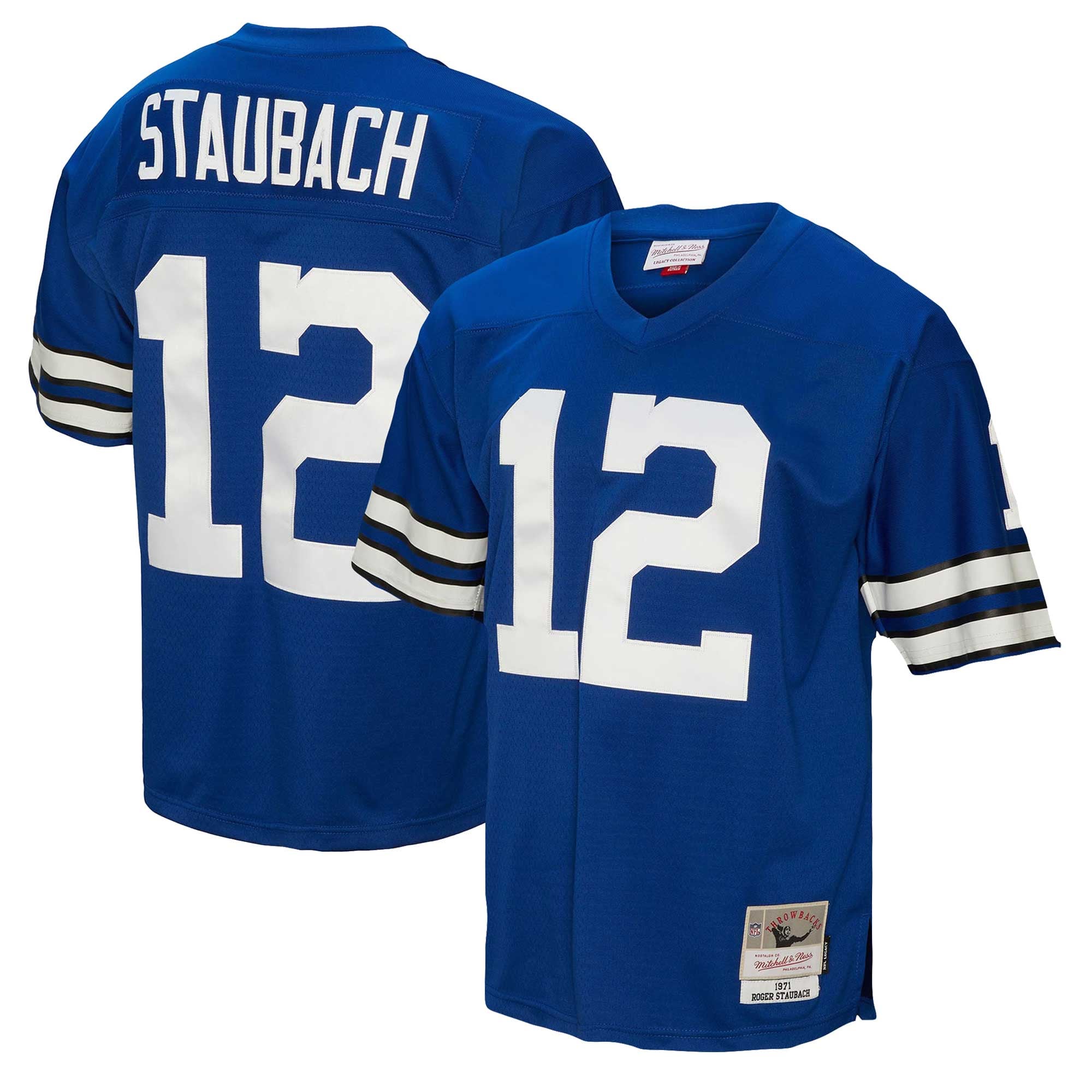 Roger Staubach Dallas Cowboys Big & Tall 1971 Legacy Retired Player Jersey - Navy - Image 2
