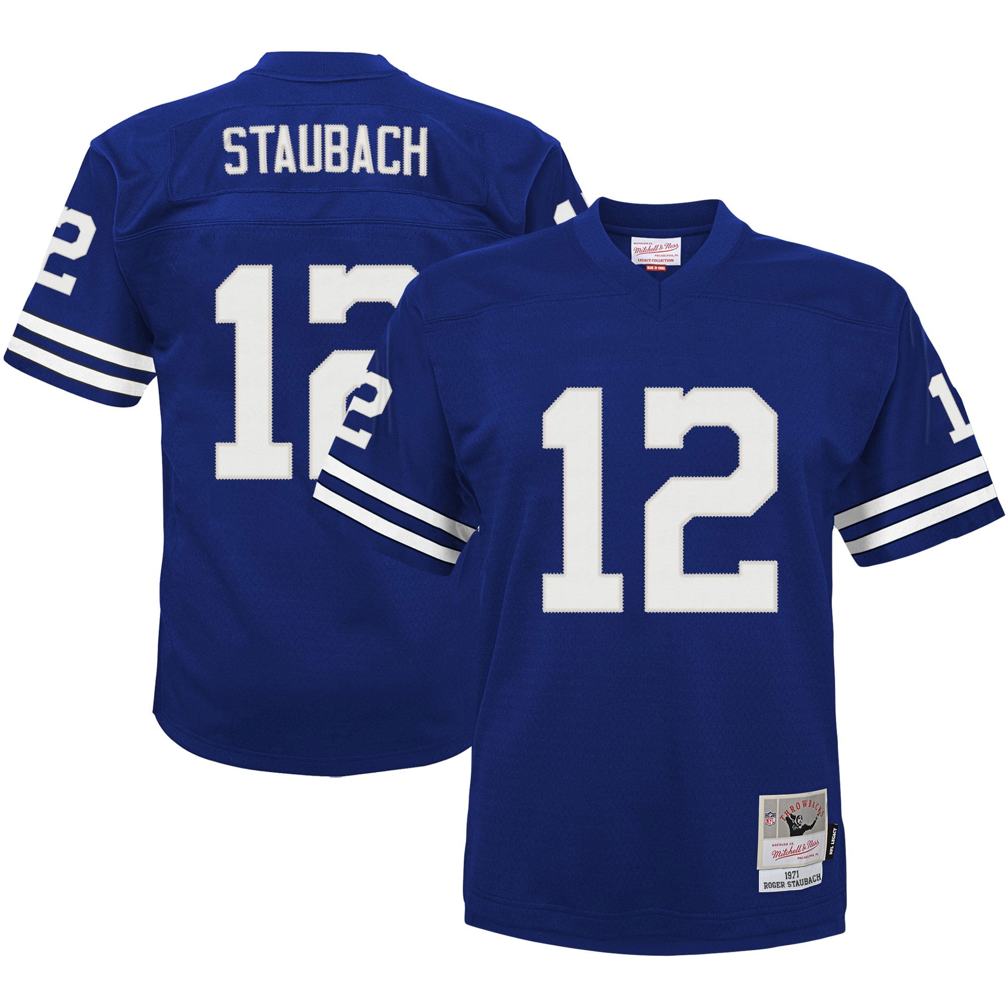 Roger Staubach Dallas Cowboys Preschool 1971 Retired Player Legacy Jersey - Navy - Image 2