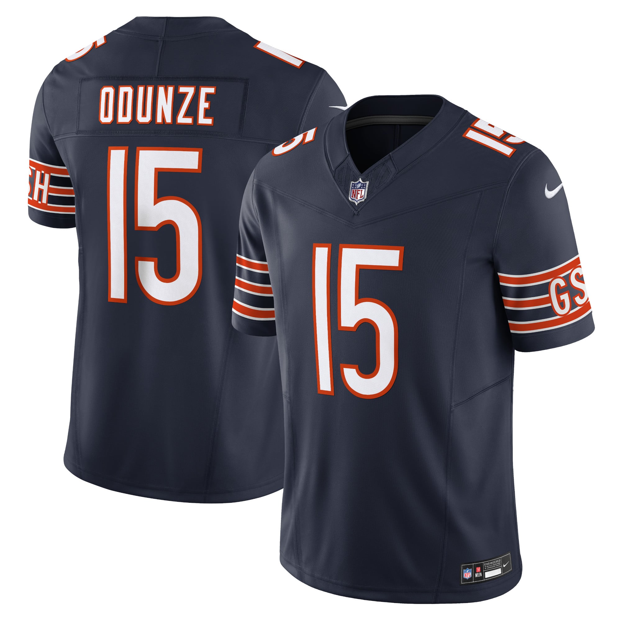 Rome Odunze Chicago Bears Vapor F.U.S.E. Limited Jersey - Navy - Image 2