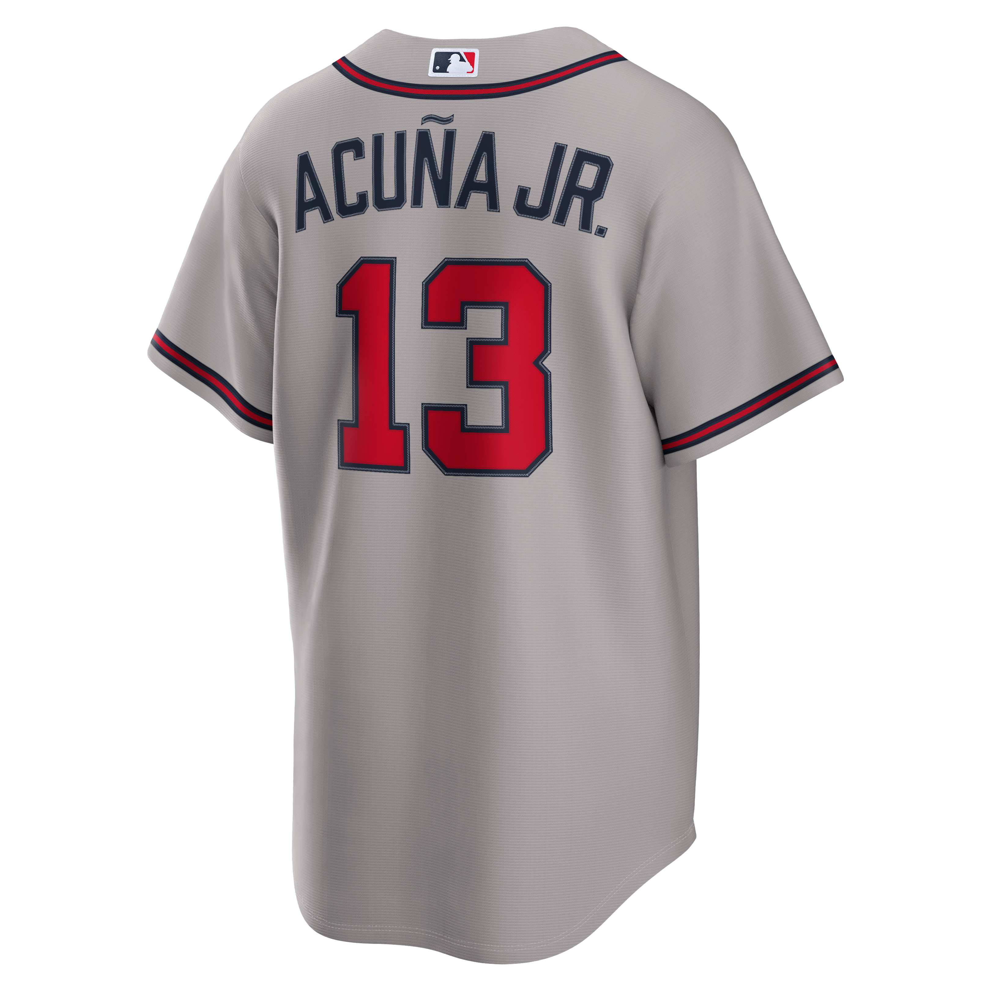 Ronald Acuña Jr. Atlanta Braves Alternate Jersey - Gray - Image 4