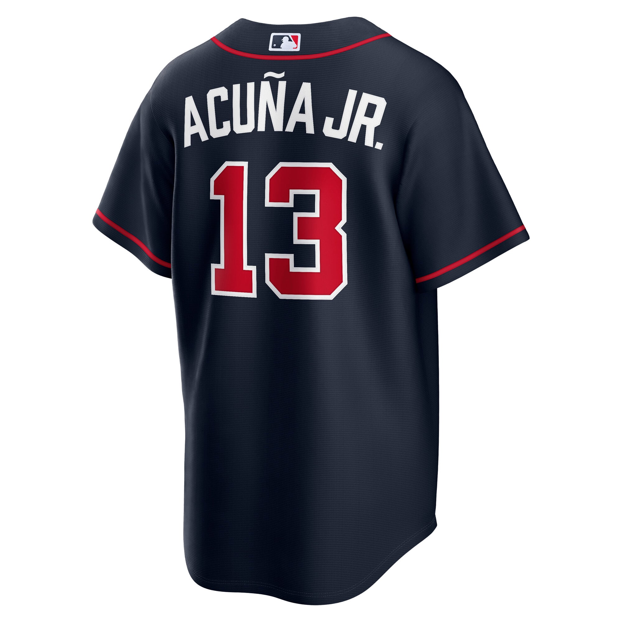 Ronald Acuña Jr. Atlanta Braves Alternate Jersey - Navy - Image 4