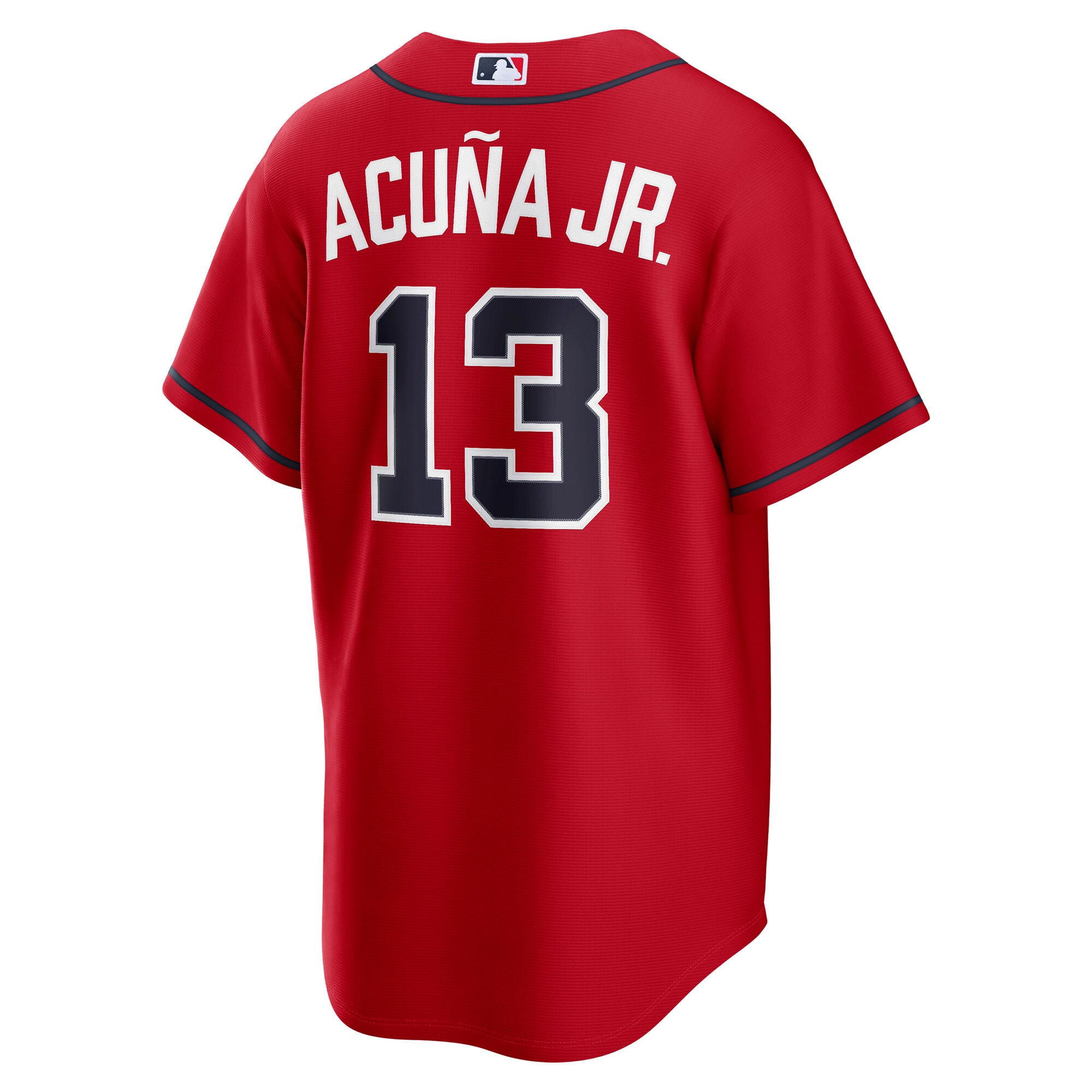 Ronald Acuña Jr. Atlanta Braves Alternate Jersey - Red - Image 4