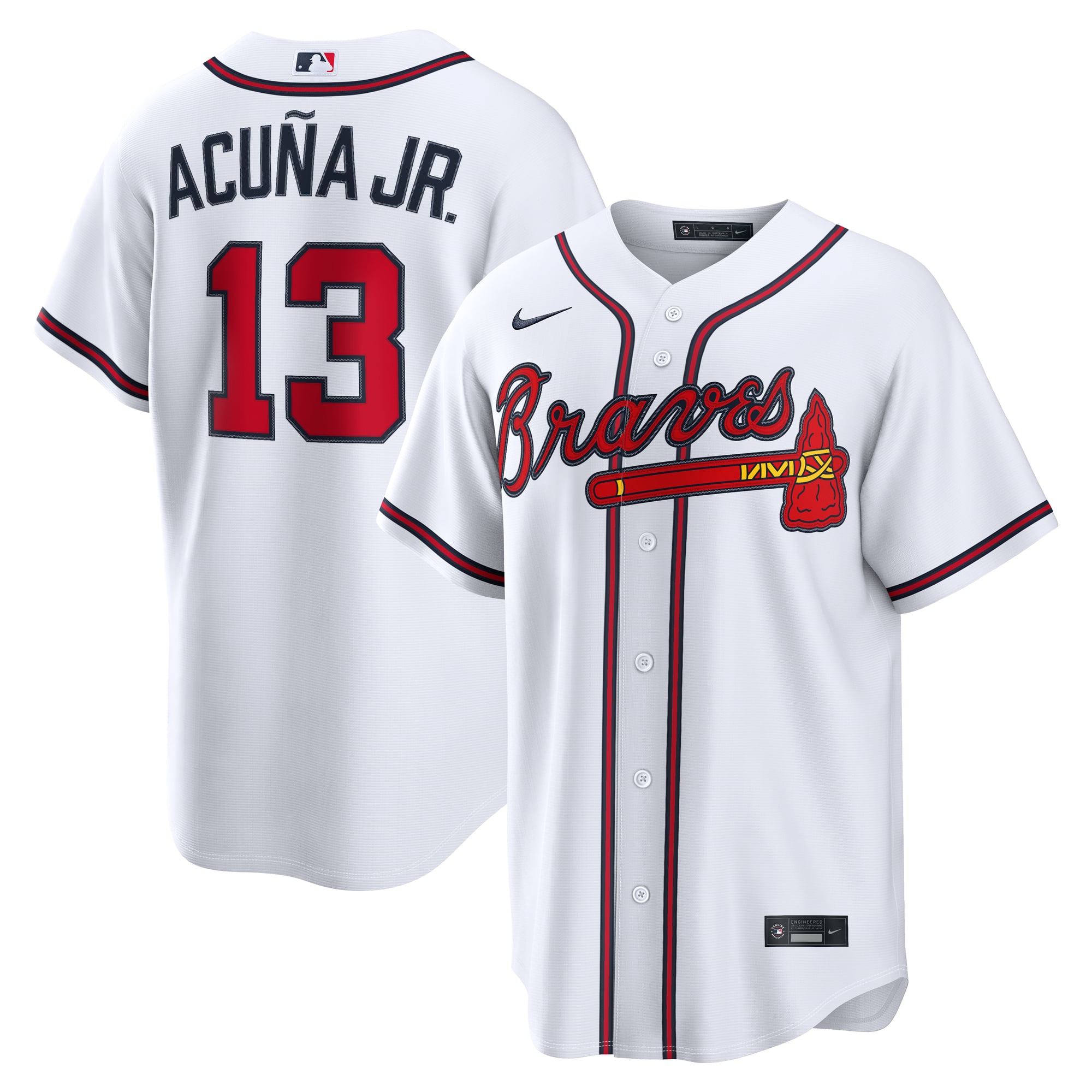 Ronald Acuña Jr. Atlanta Braves Home Jersey - White