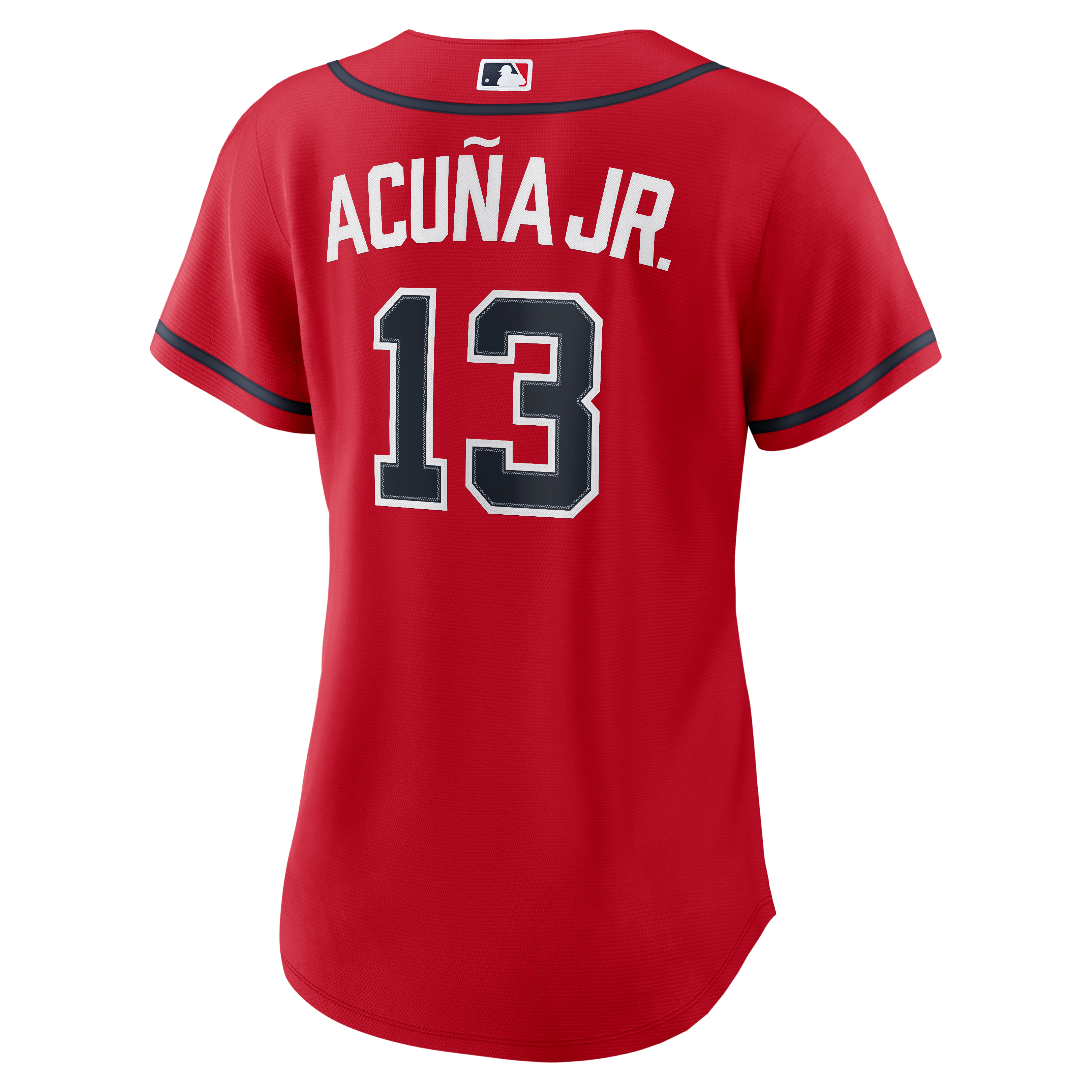 Ronald Acuña Jr. Atlanta Braves Women's Alternate Jersey - Red - Image 4