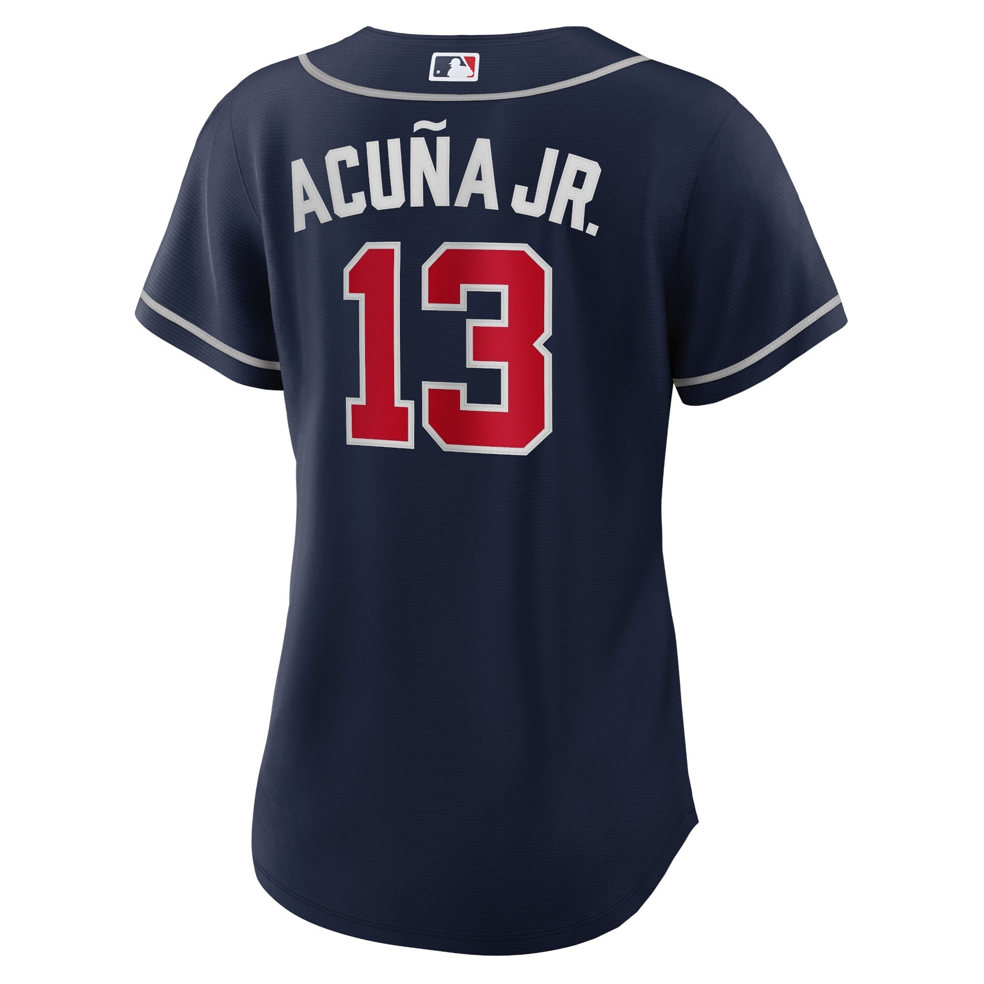 Ronald Acuña Jr. Atlanta Braves Women's Alternate Player Jersey - Navy - Image 8