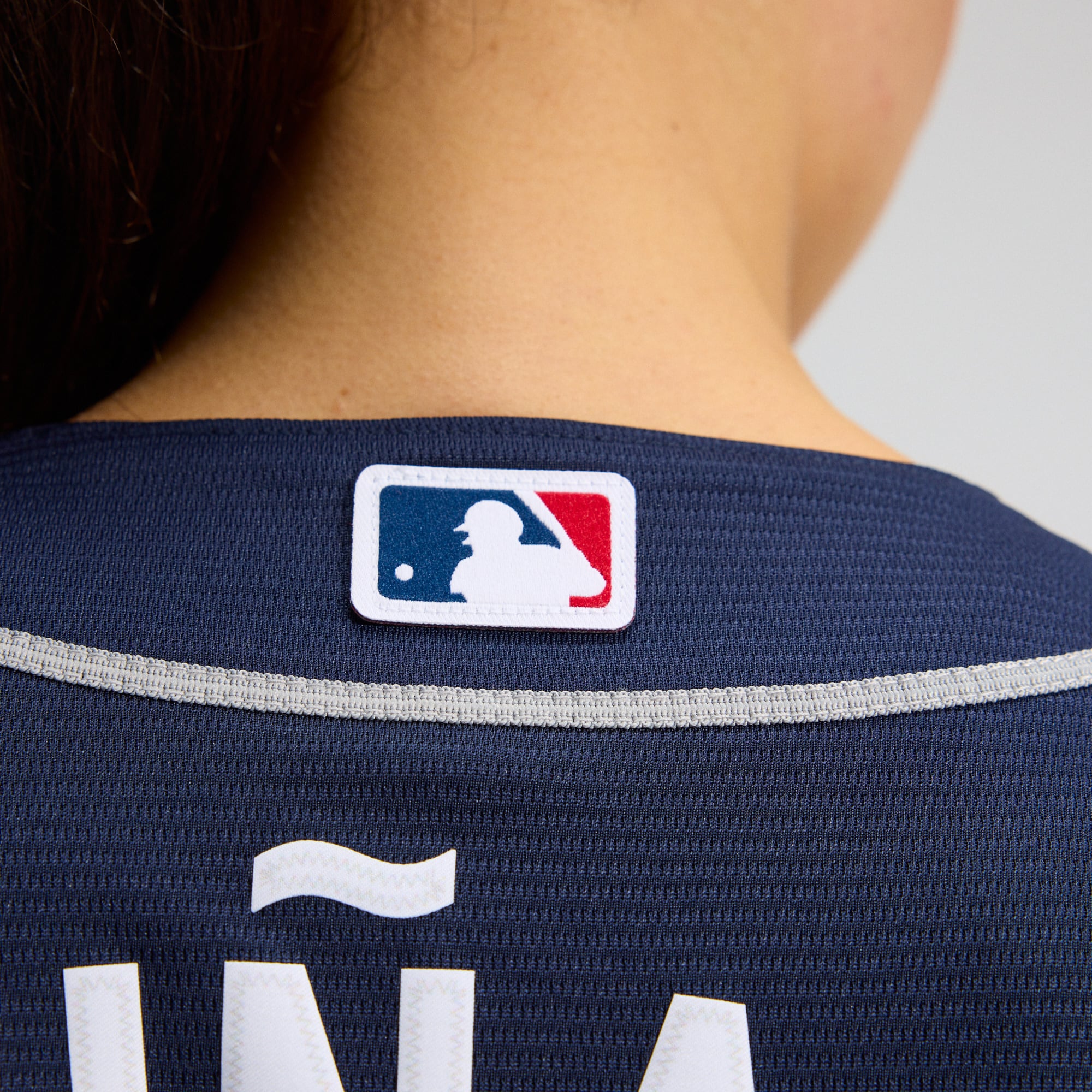 Ronald Acuña Jr. Atlanta Braves Women's Alternate Player Jersey - Navy - Image 13