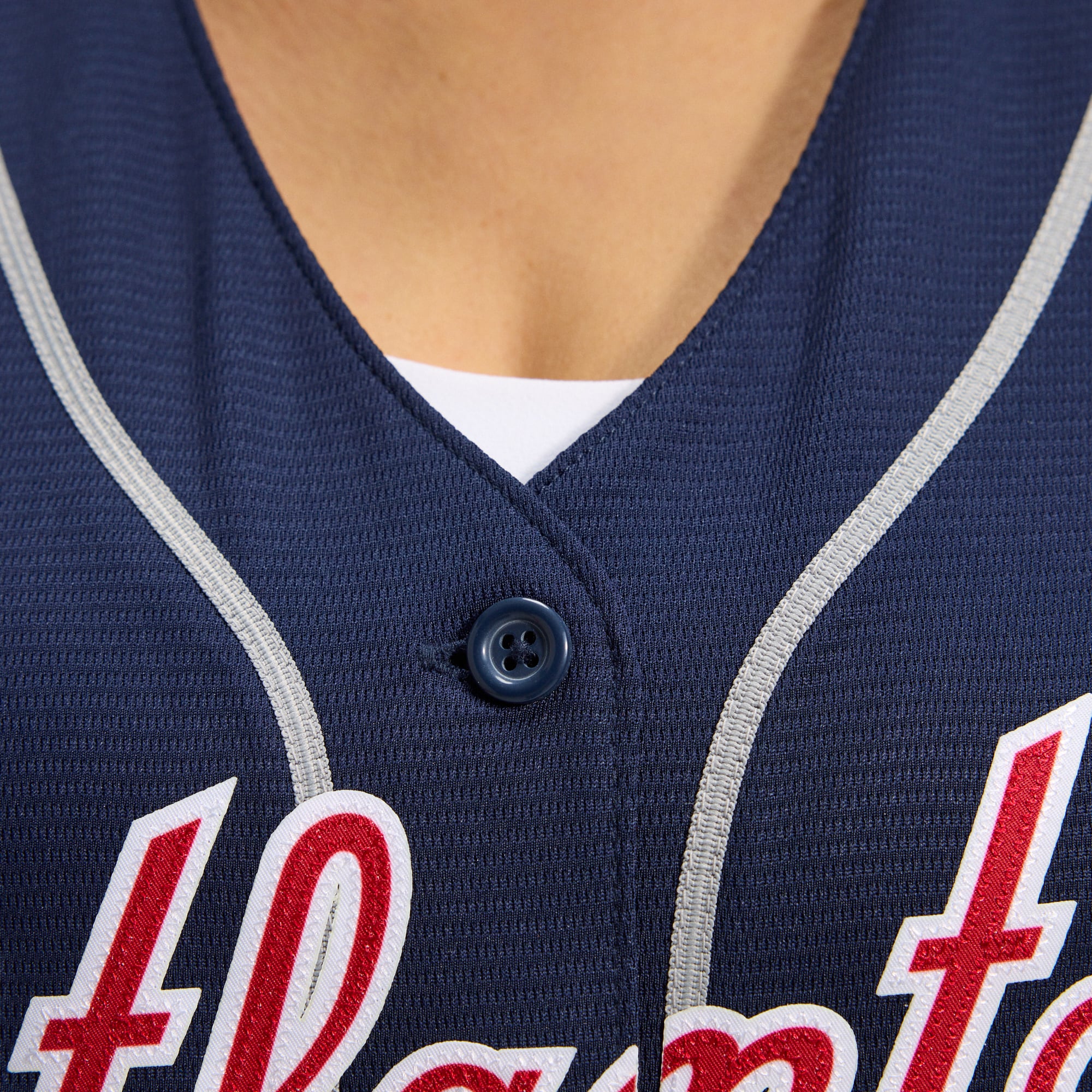Ronald Acuña Jr. Atlanta Braves Women's Alternate Player Jersey - Navy - Image 14