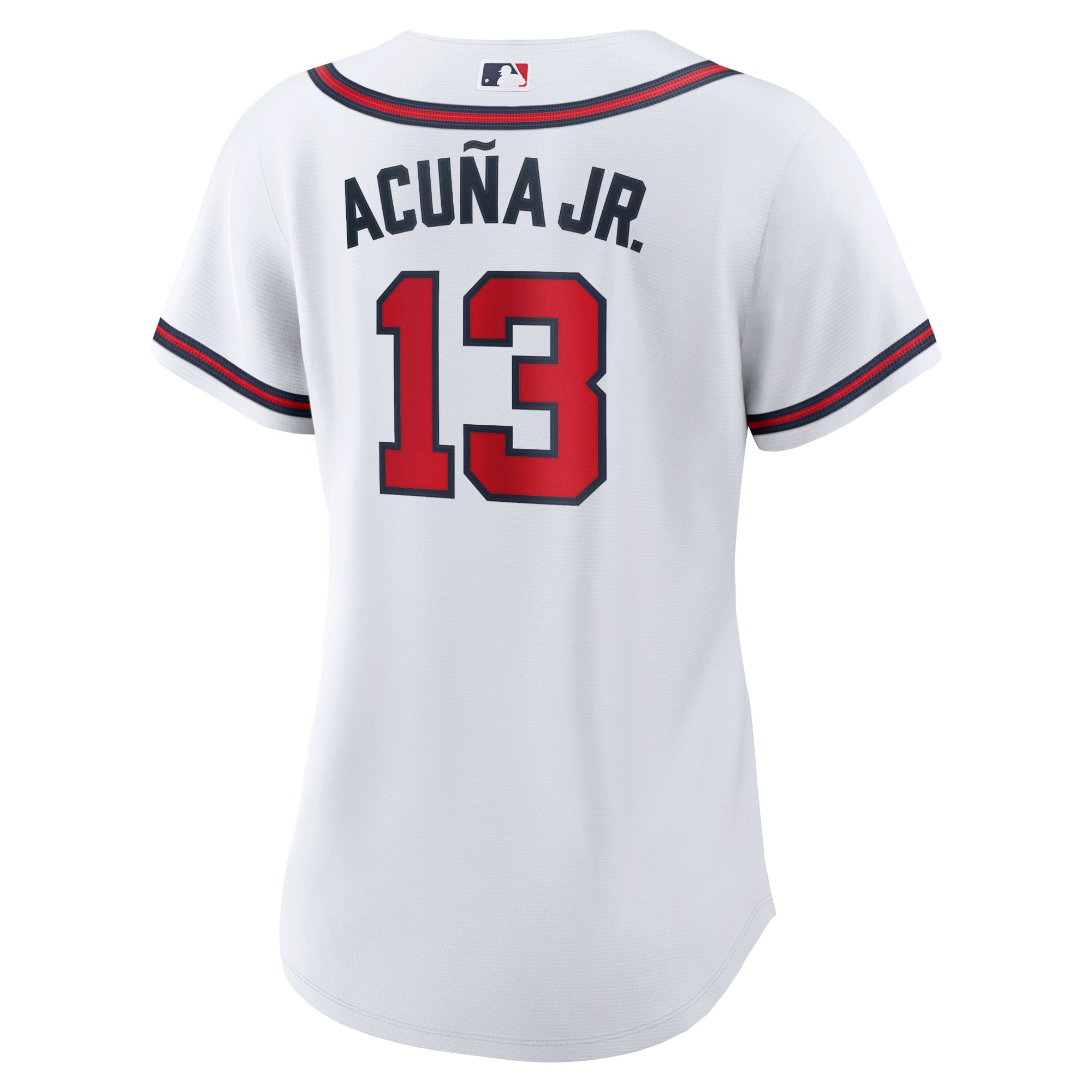 Ronald Acuna Jr. Atlanta Braves Women's Home Player Jersey - White - Image 4