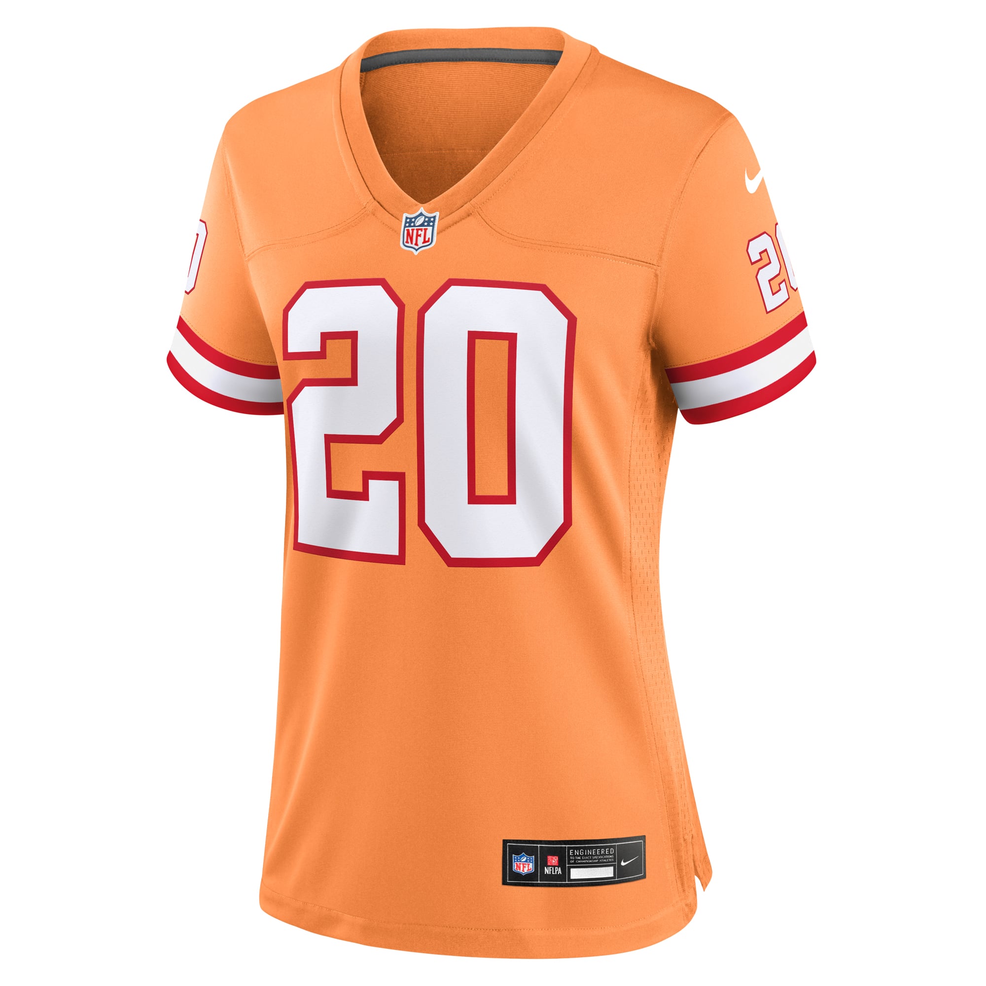 Ronde Barber Tampa Bay Buccaneers Women's Throwback Game Jersey - Orange - Image 3