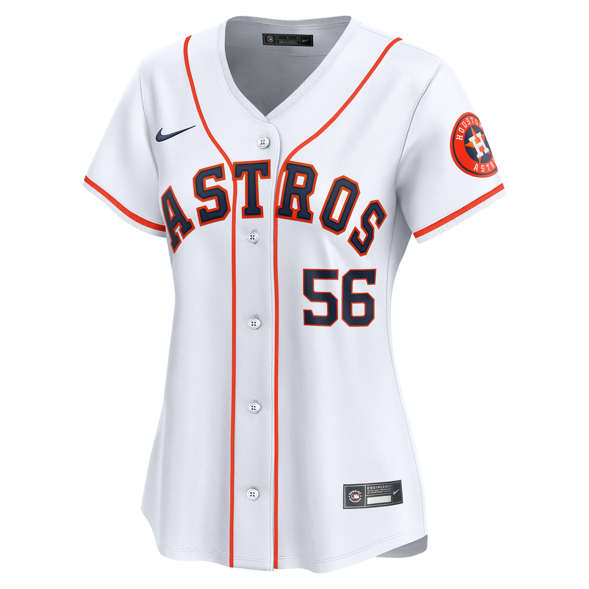Ronel Blanco Houston Astros Women's Home Limited Jersey - White - Image 3