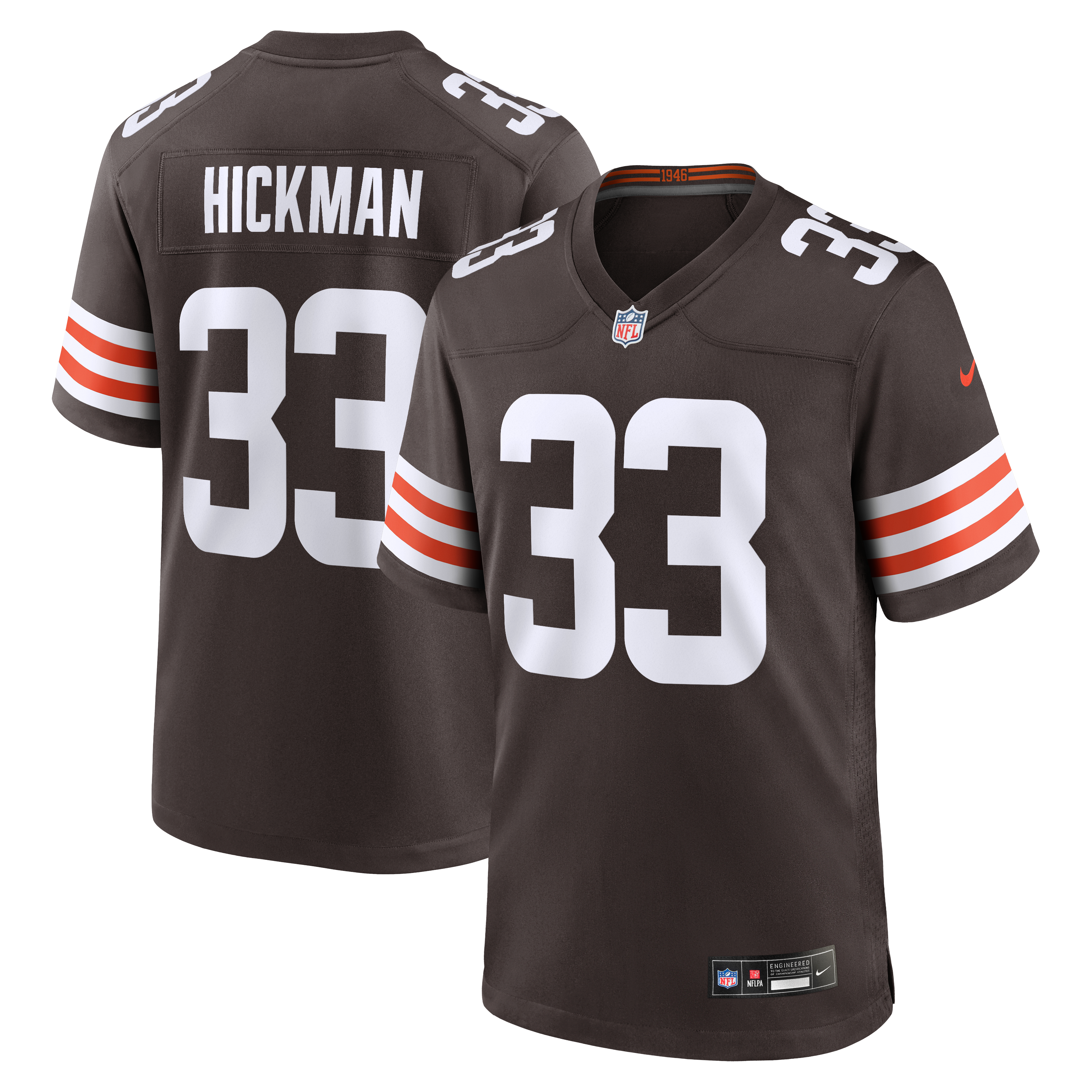 Ronnie Hickman Cleveland Browns Team Game Jersey - Brown - Image 2