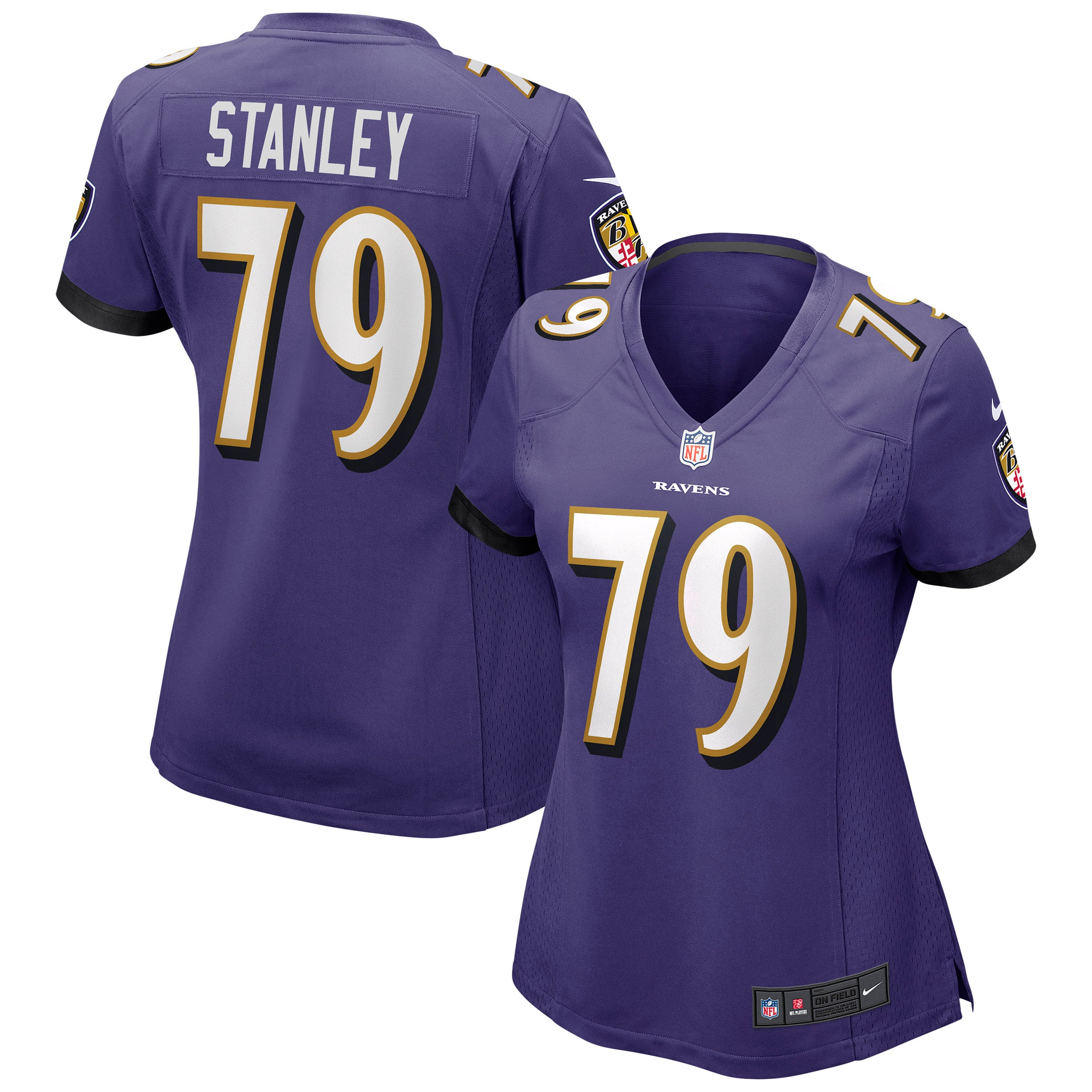 Ronnie Stanley Baltimore Ravens Women's Game Jersey - Purple - Image 2