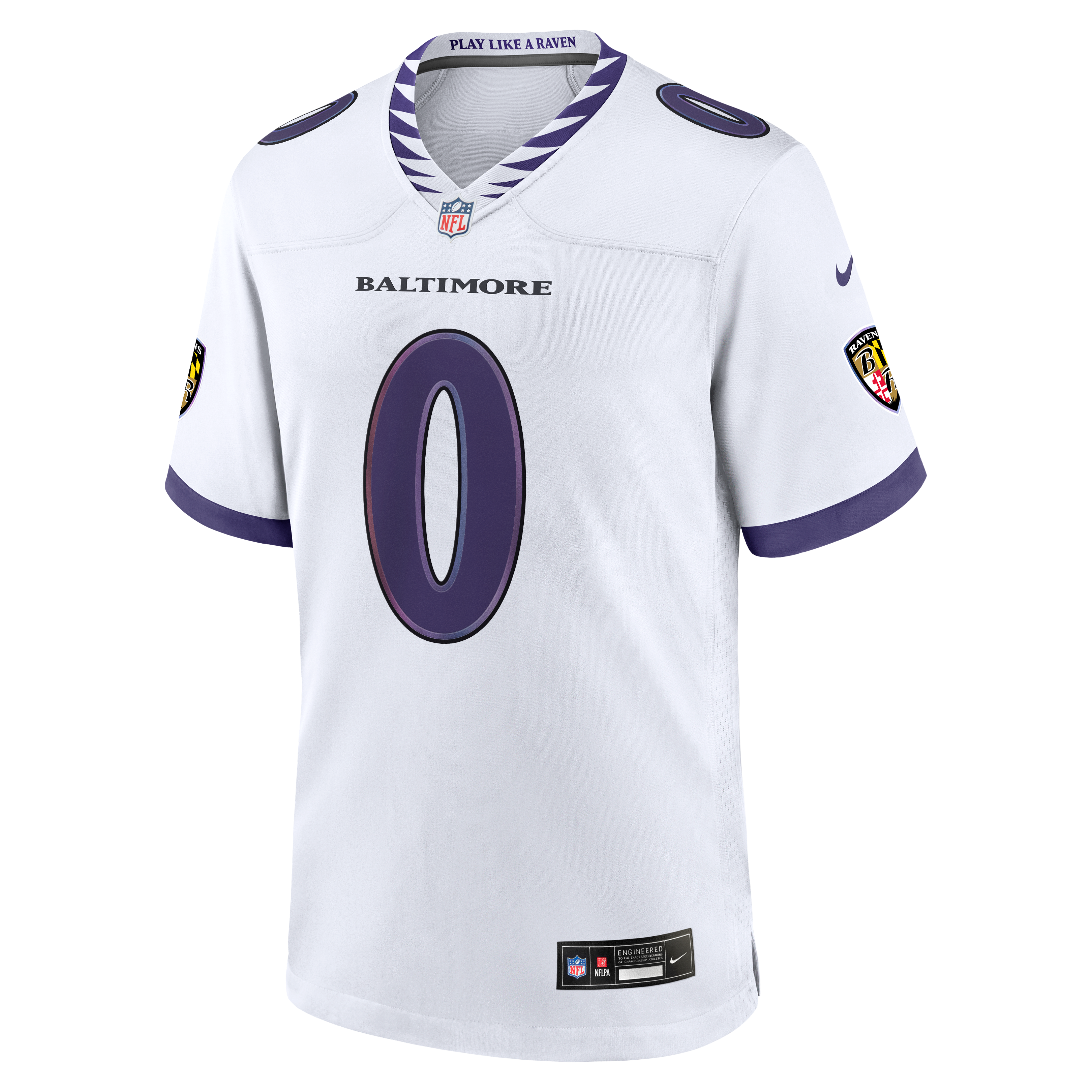 Roquan Smith Baltimore Ravens Alternate Game Jersey - White - Image 8