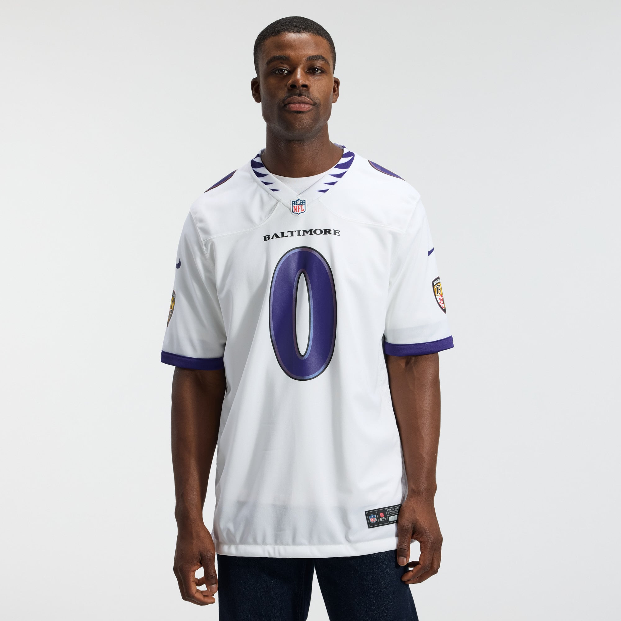 Roquan Smith Baltimore Ravens Game Jersey - White - Image 4