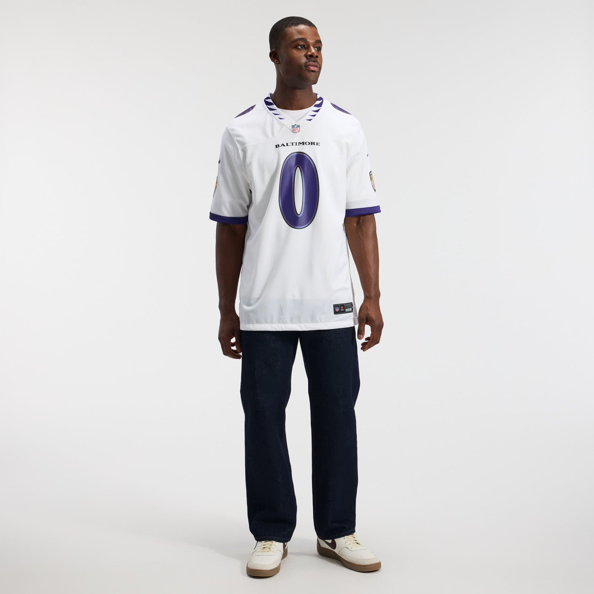 Roquan Smith Baltimore Ravens Game Jersey - White - Image 6
