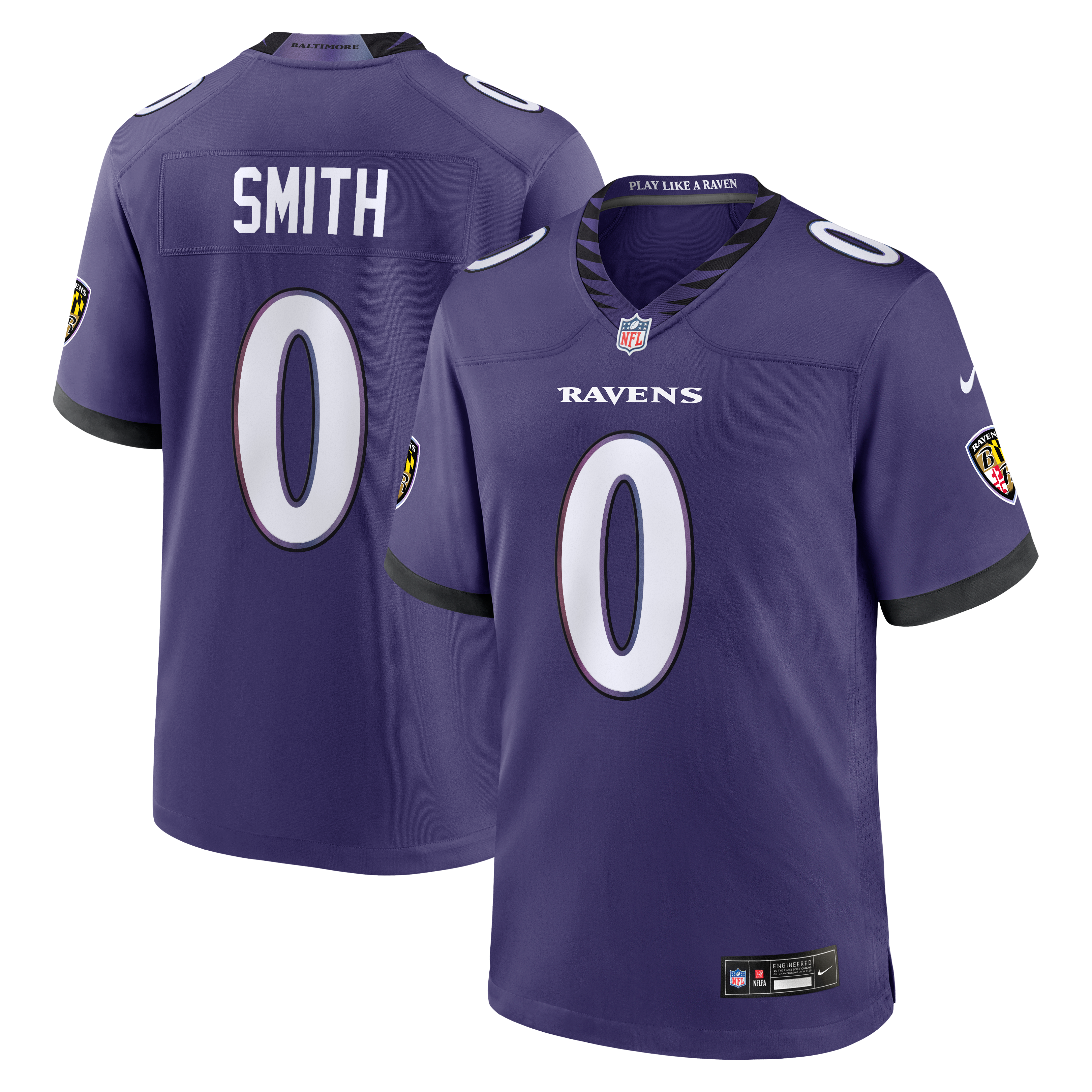 Roquan Smith Baltimore Ravens Team Game Jersey - Purple