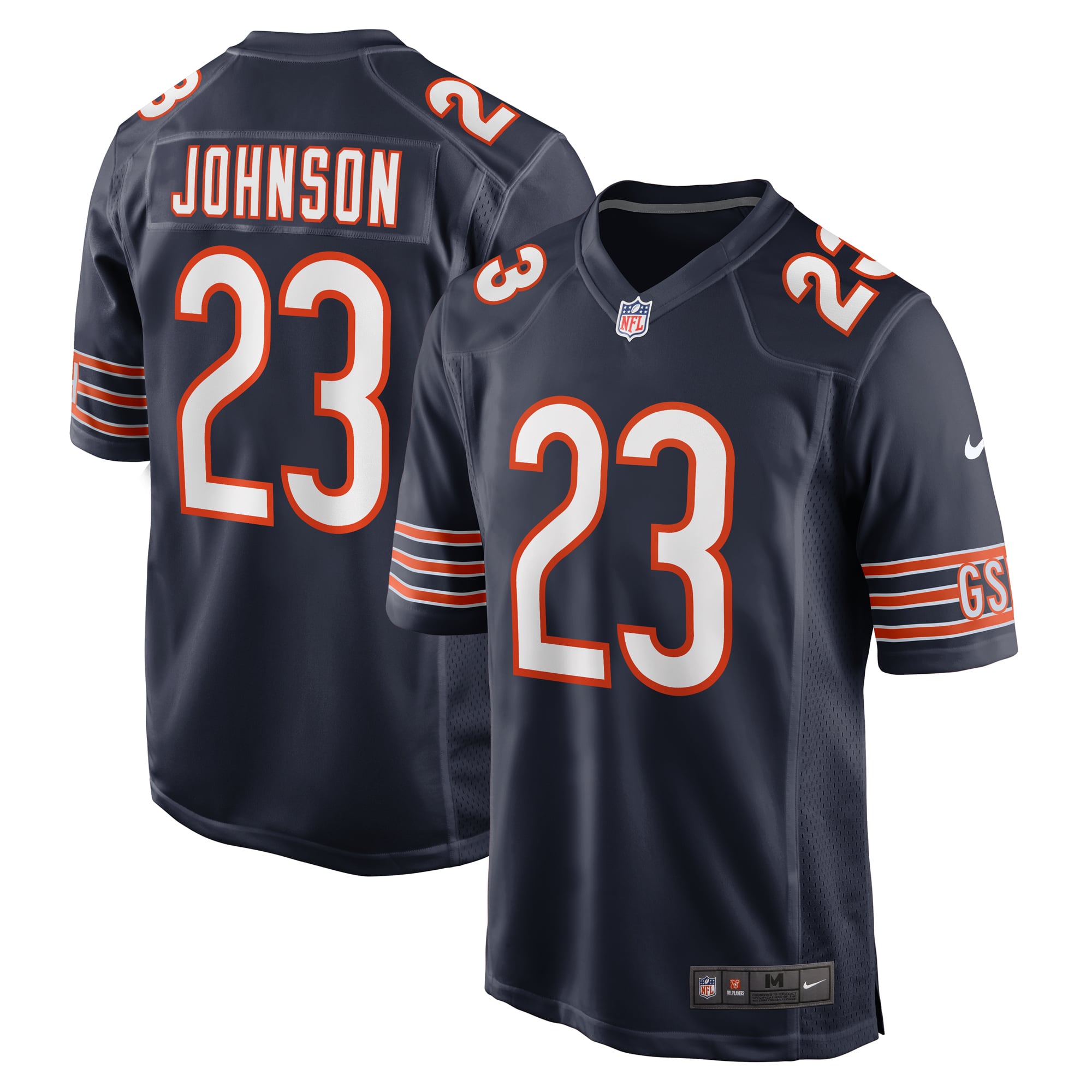 Roschon Johnson Chicago Bears Team Game Jersey - Navy - Image 2