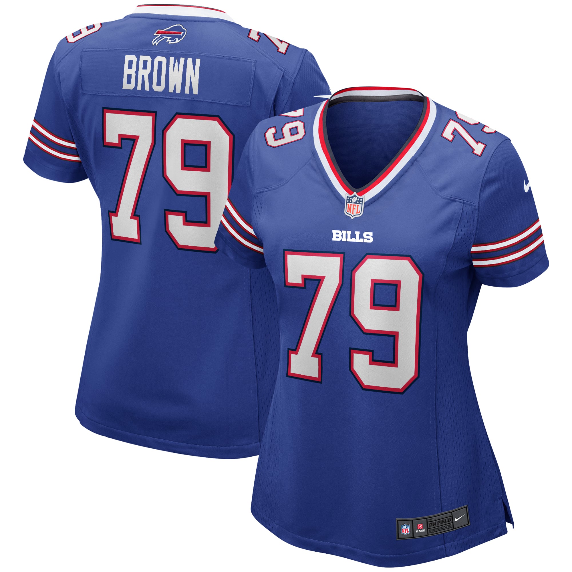 Ruben Brown Buffalo Bills Women's Game Retired Player Jersey - Royal - Image 2