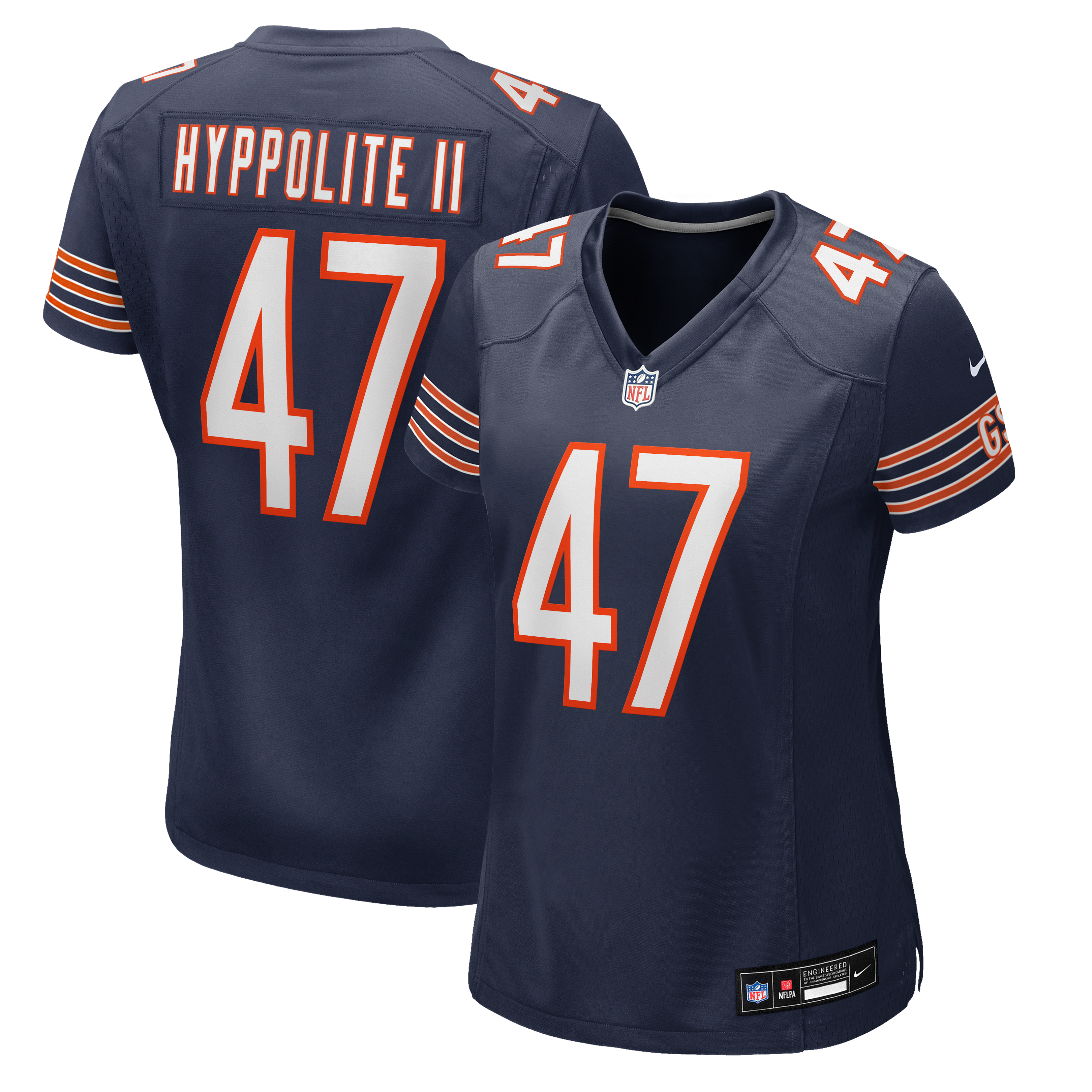 Ruben Hyppolite II Chicago Bears Women's Team Game Jersey - Navy