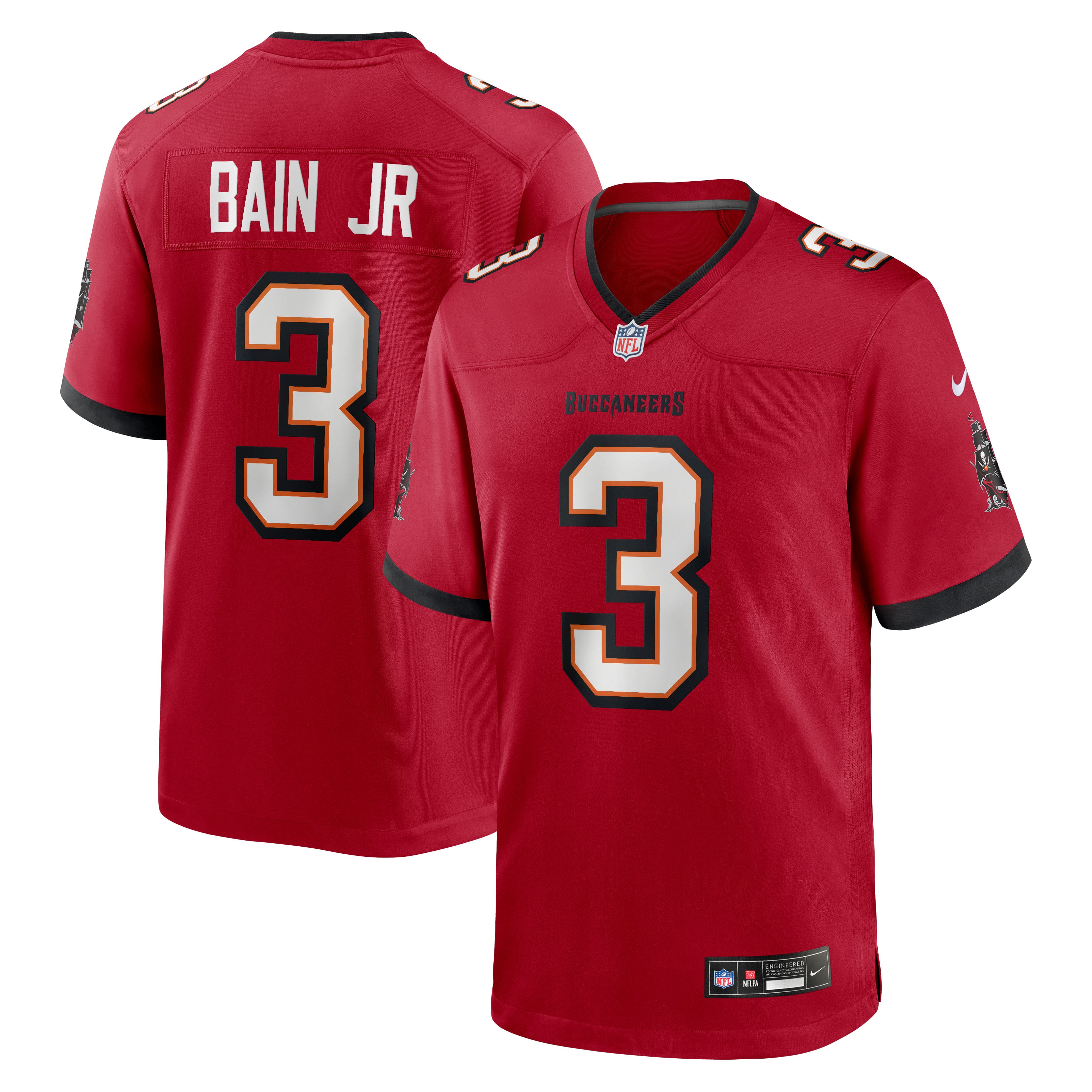 Rueben Bain Jr. Tampa Bay Buccaneers 2026 Draft First Round Pick No. 15 Team Game Jersey - Red - Image 2