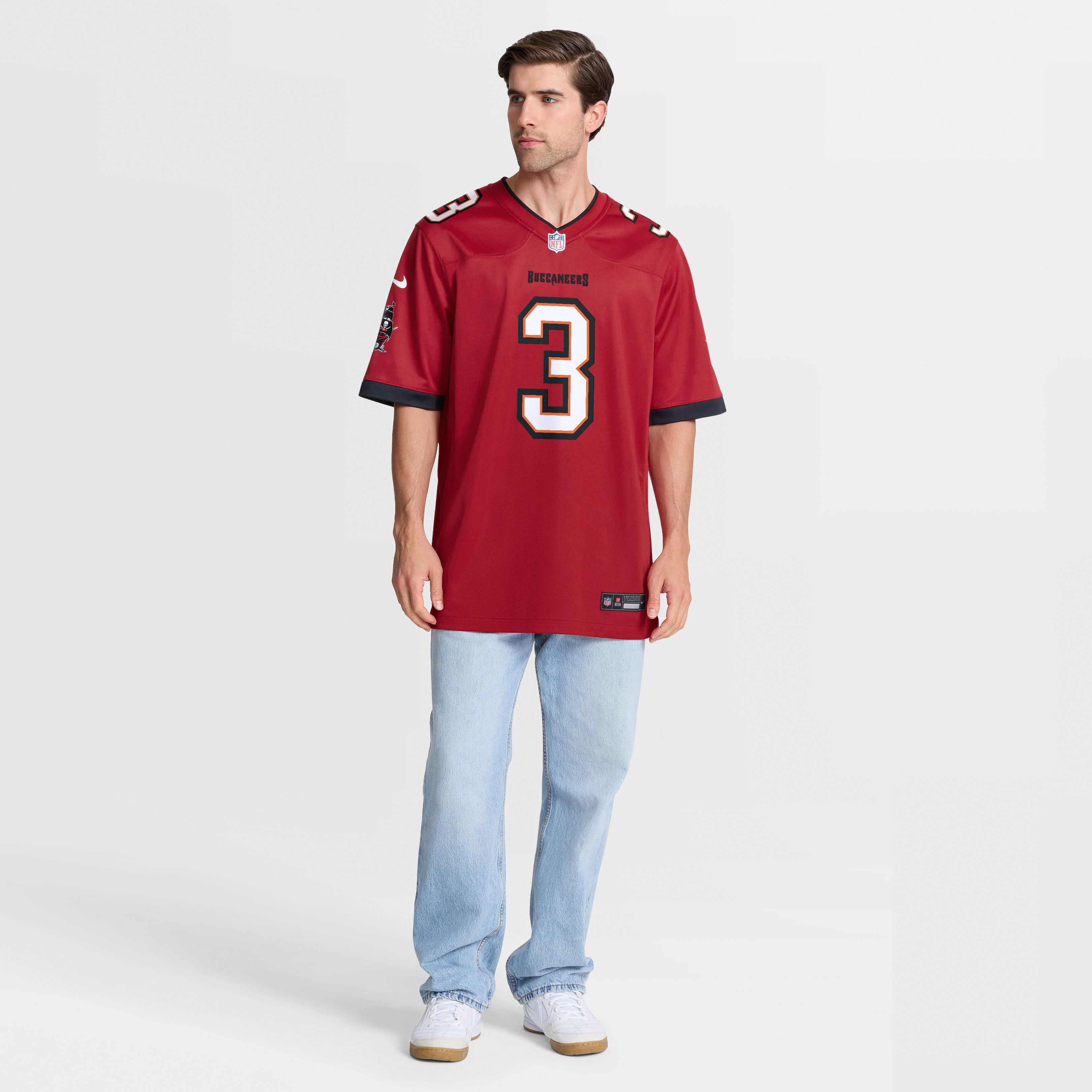 Rueben Bain Jr. Tampa Bay Buccaneers 2026 Draft First Round Pick No. 15 Team Game Jersey - Red - Image 3