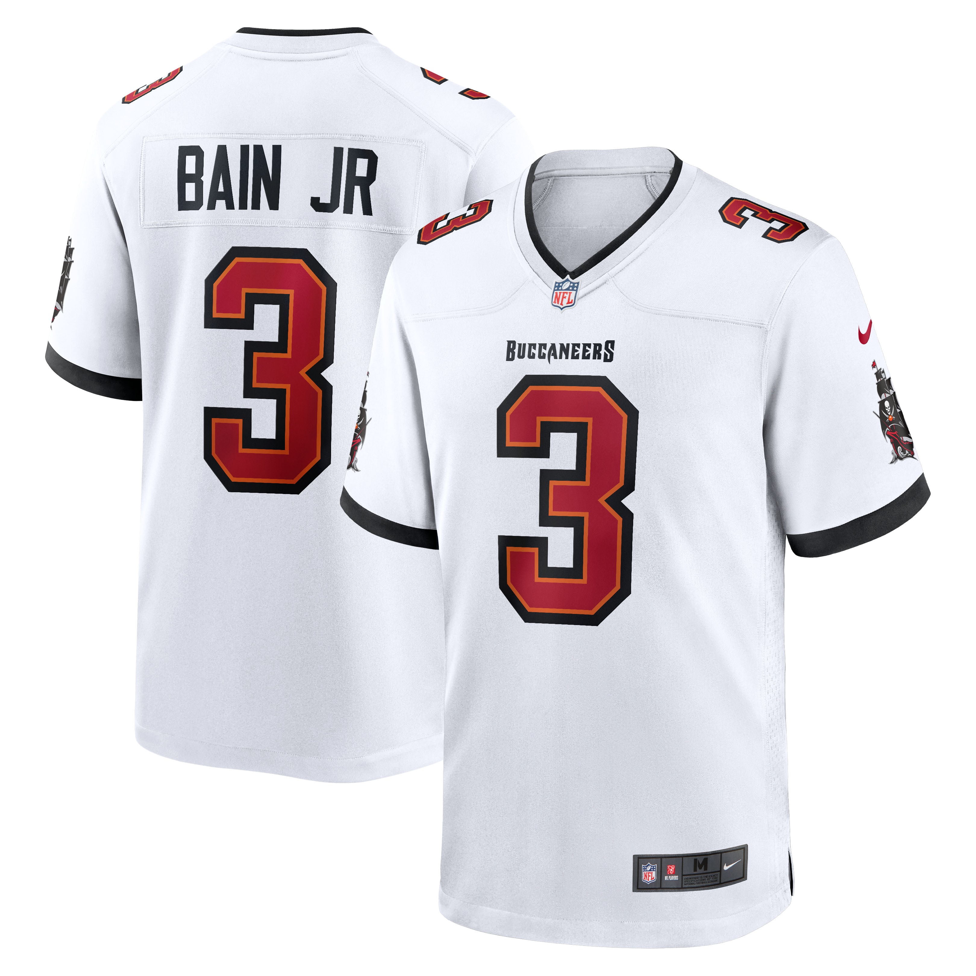 Rueben Bain Jr. Tampa Bay Buccaneers Game Jersey - White - Image 2