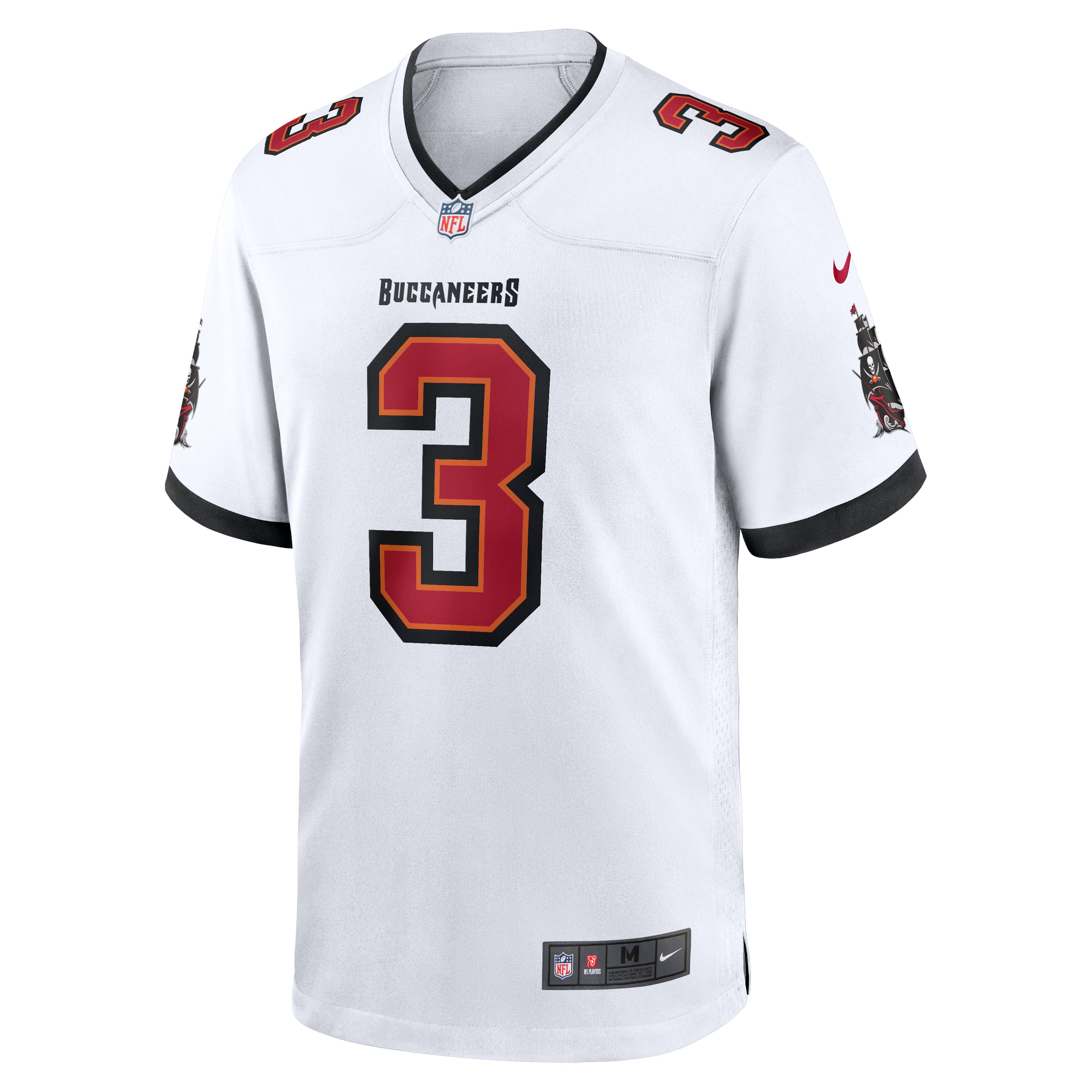 Rueben Bain Jr. Tampa Bay Buccaneers Game Jersey - White - Image 3