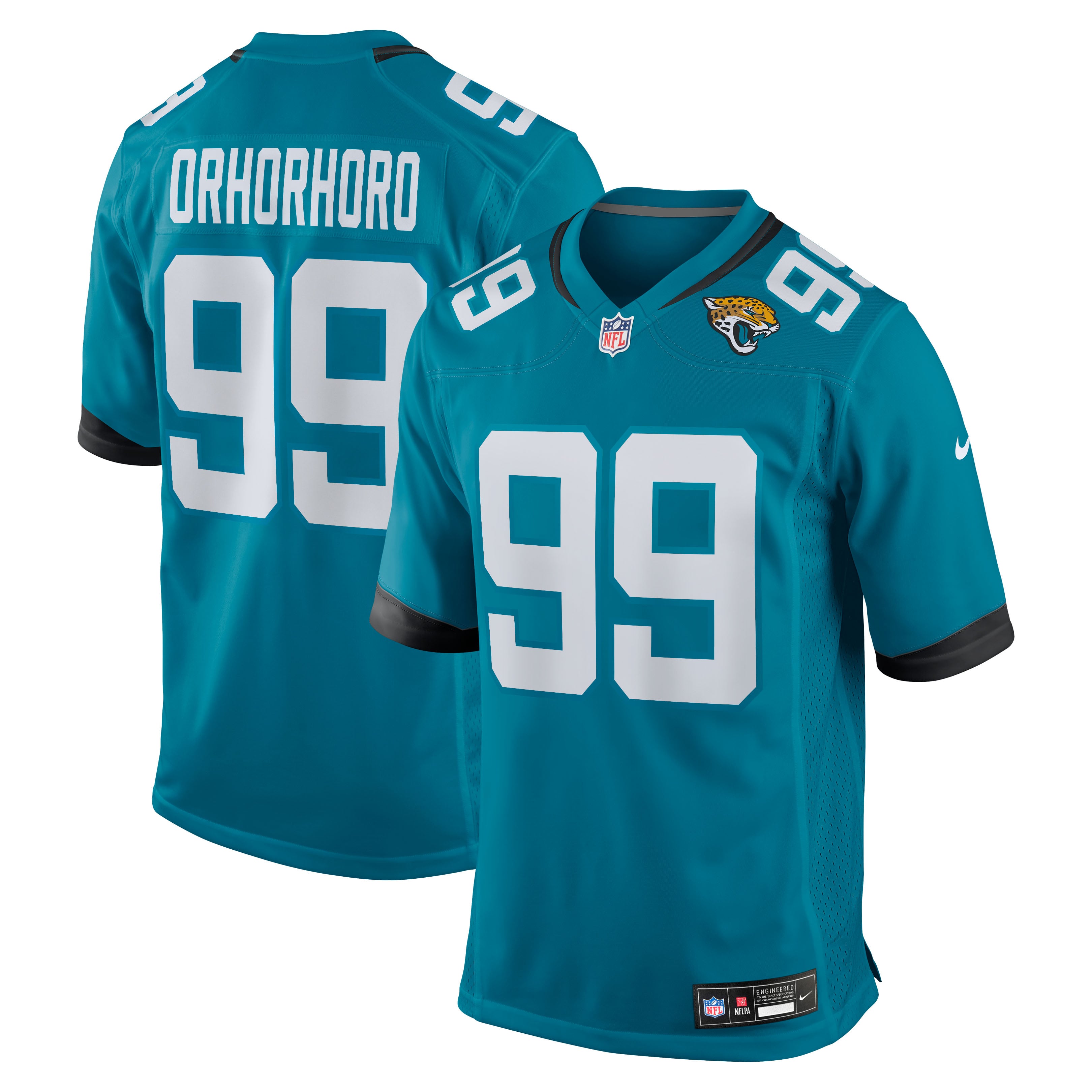 Ruke Orhorhoro Jacksonville Jaguars Team Game Jersey - Teal - Image 2