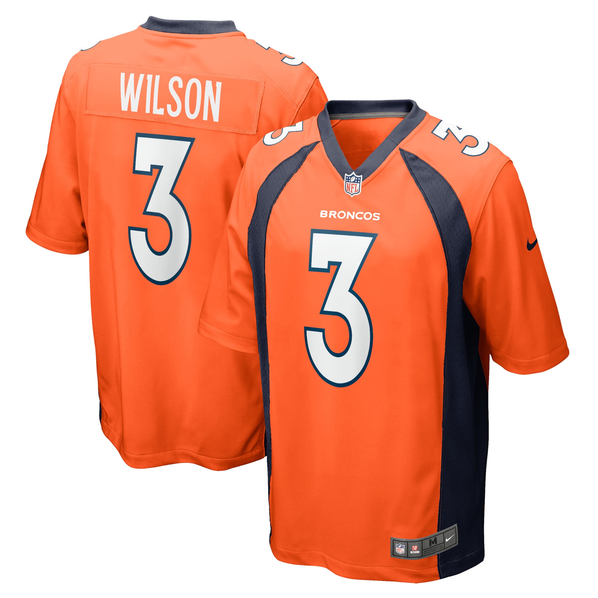 Russell Wilson Denver Broncos Youth Game Jersey - Orange - Image 2