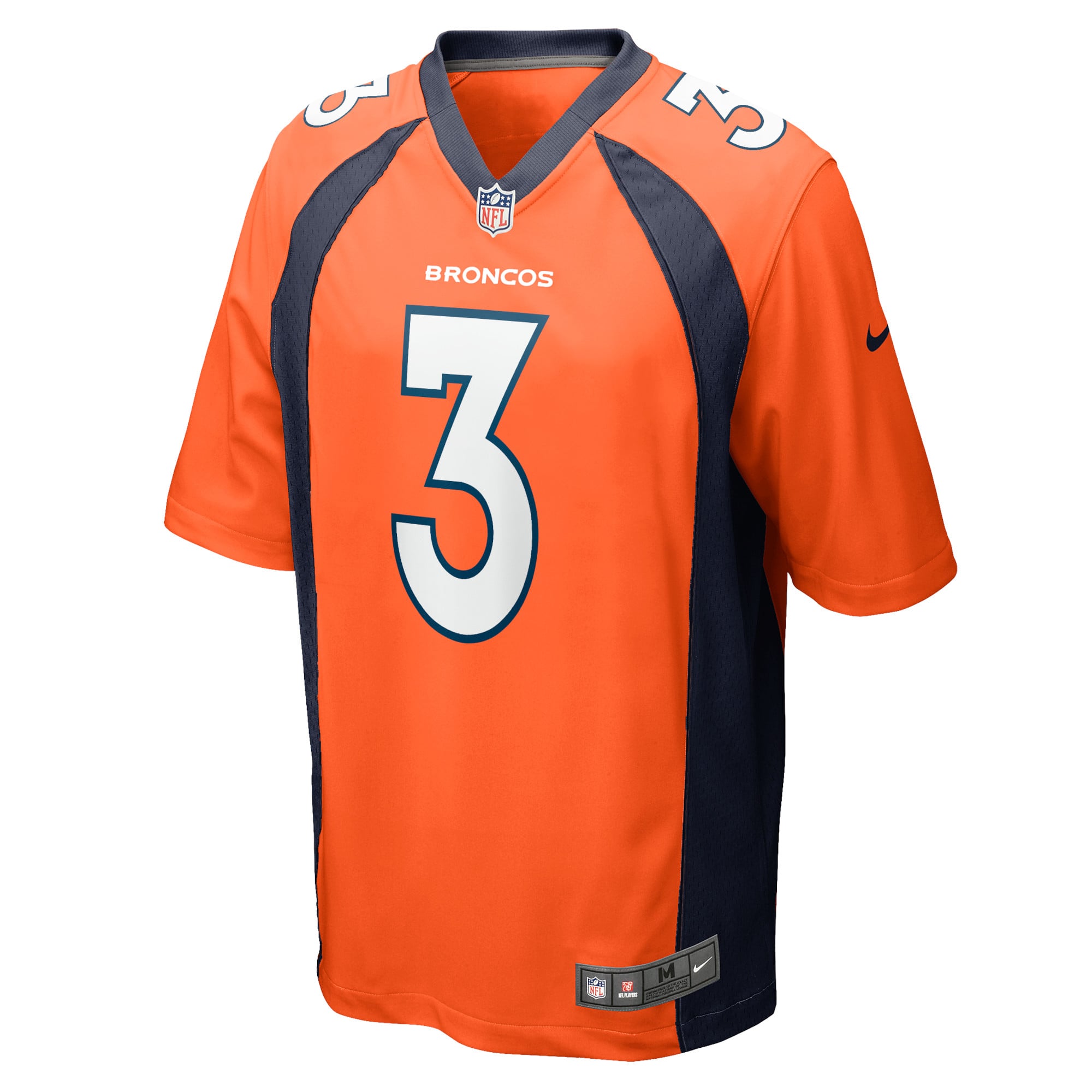 Russell Wilson Denver Broncos Youth Game Jersey - Orange - Image 3