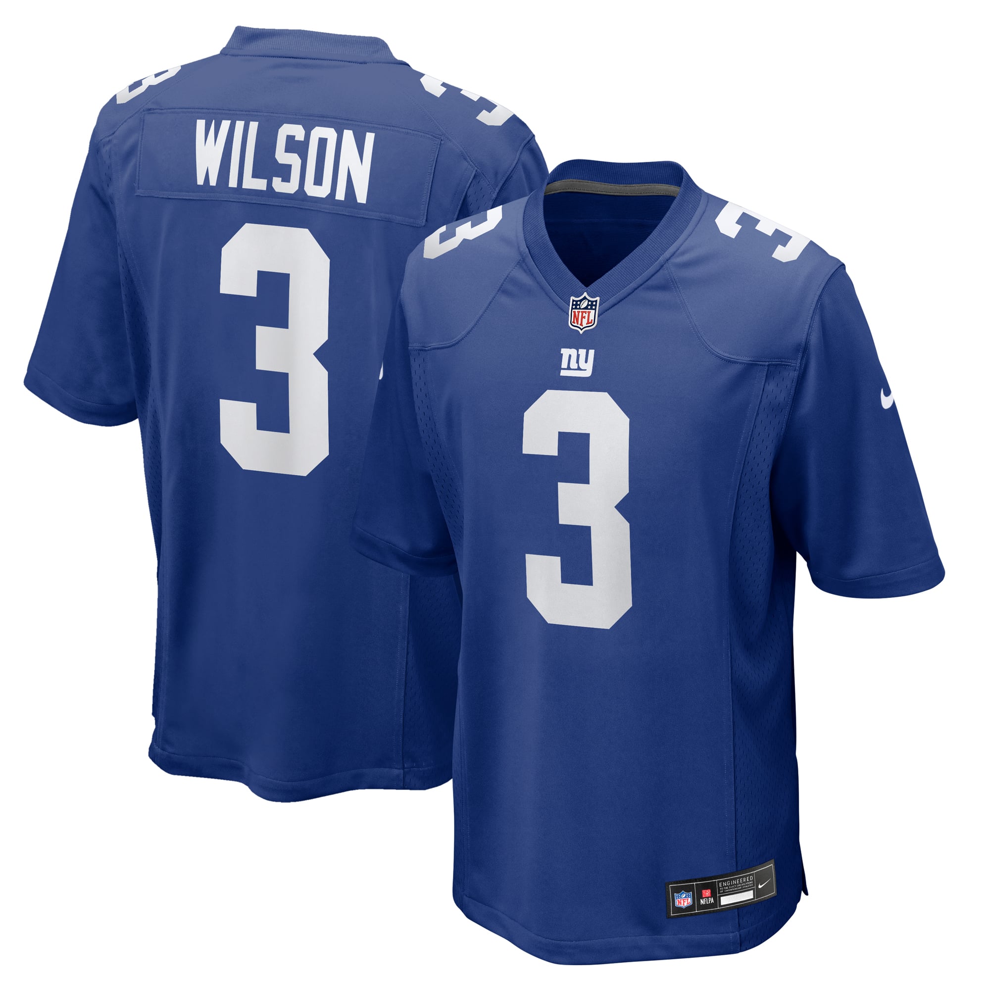 Russell Wilson New York Giants Game Jersey - Royal - Image 2