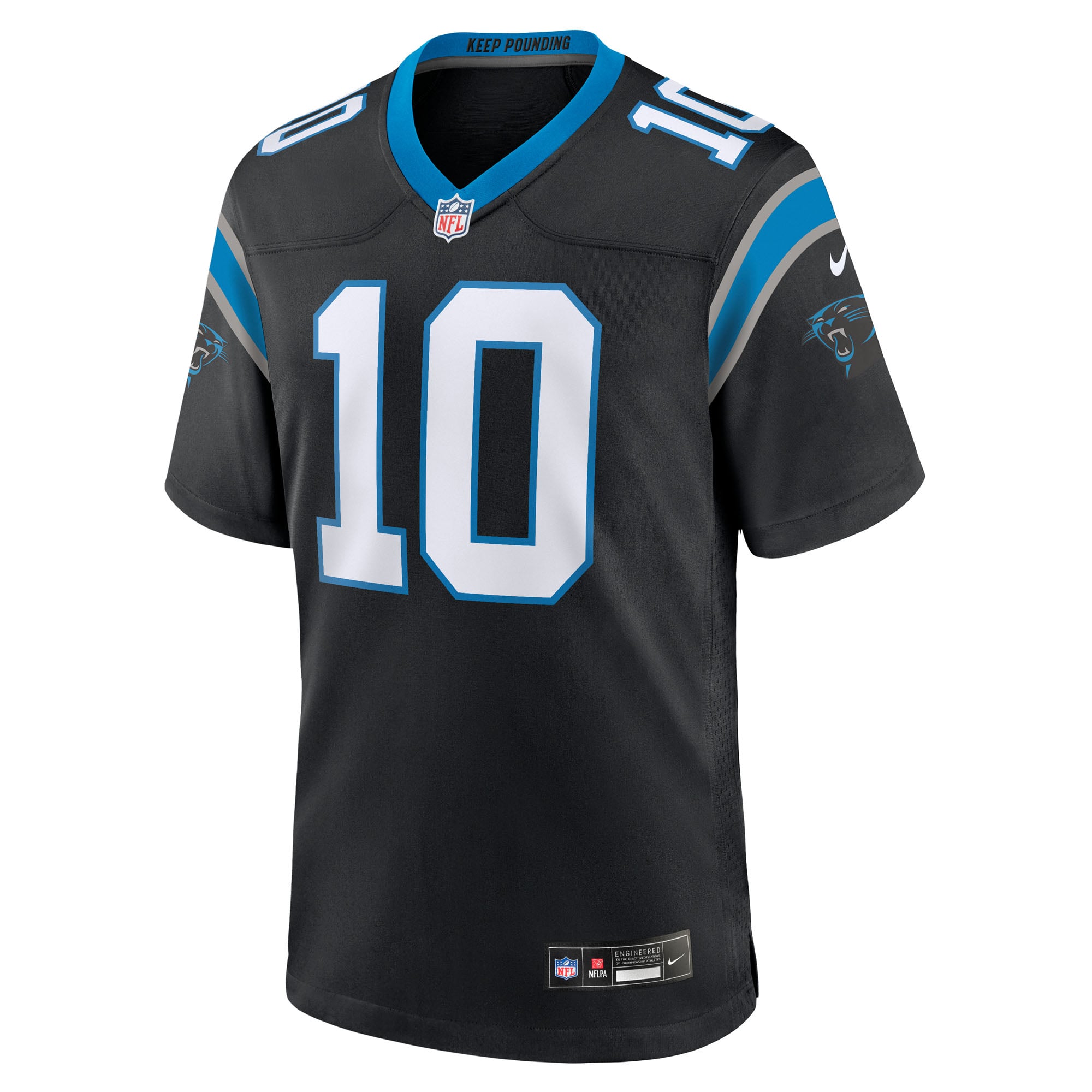 Ryan Fitzgerald Carolina Panthers Team Game Jersey - Black - Image 3