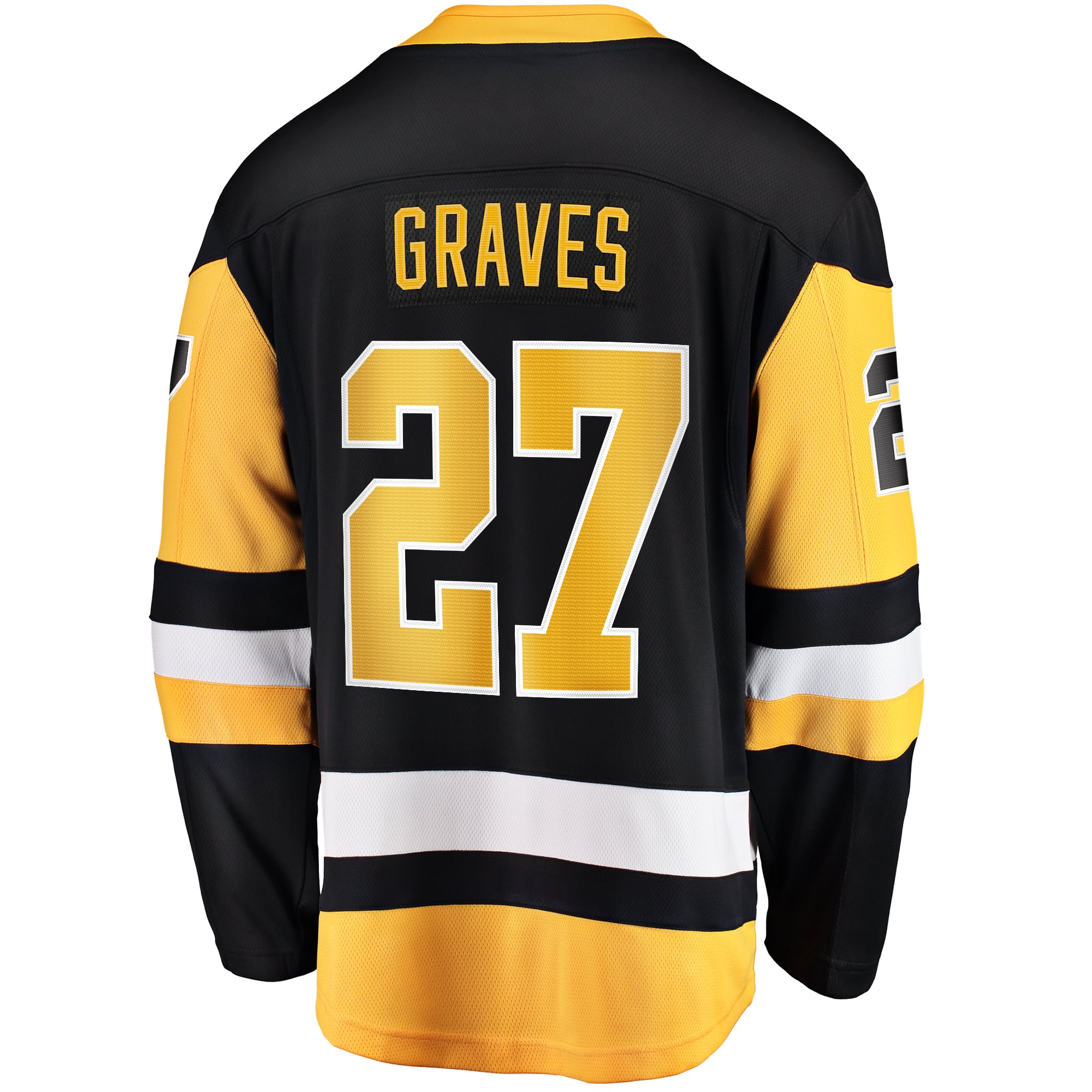 Ryan Graves Pittsburgh Penguins Home Breakaway Jersey - Black - Image 4