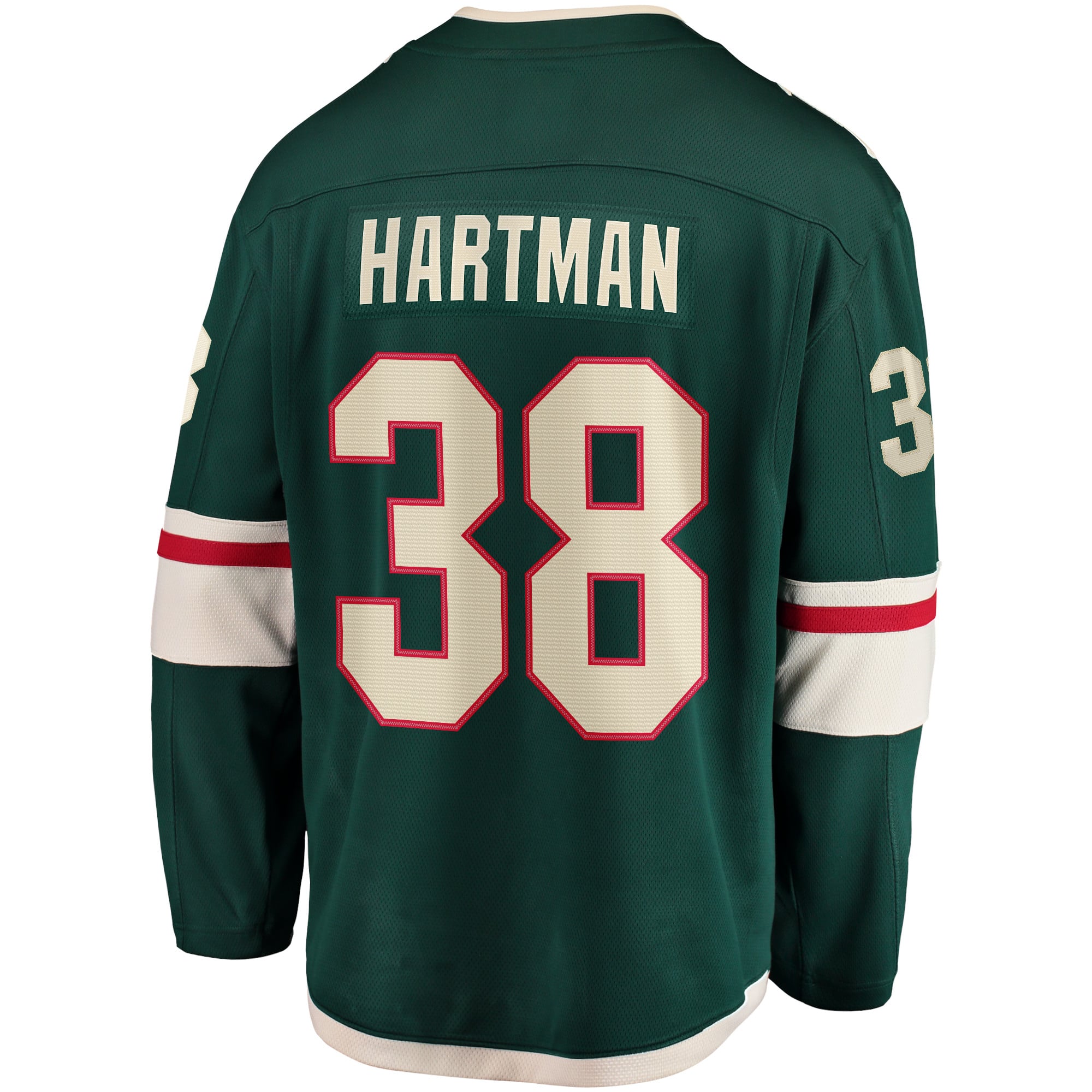 Ryan Hartman Minnesota Wild Home Breakaway Player Jersey - Green - Image 4